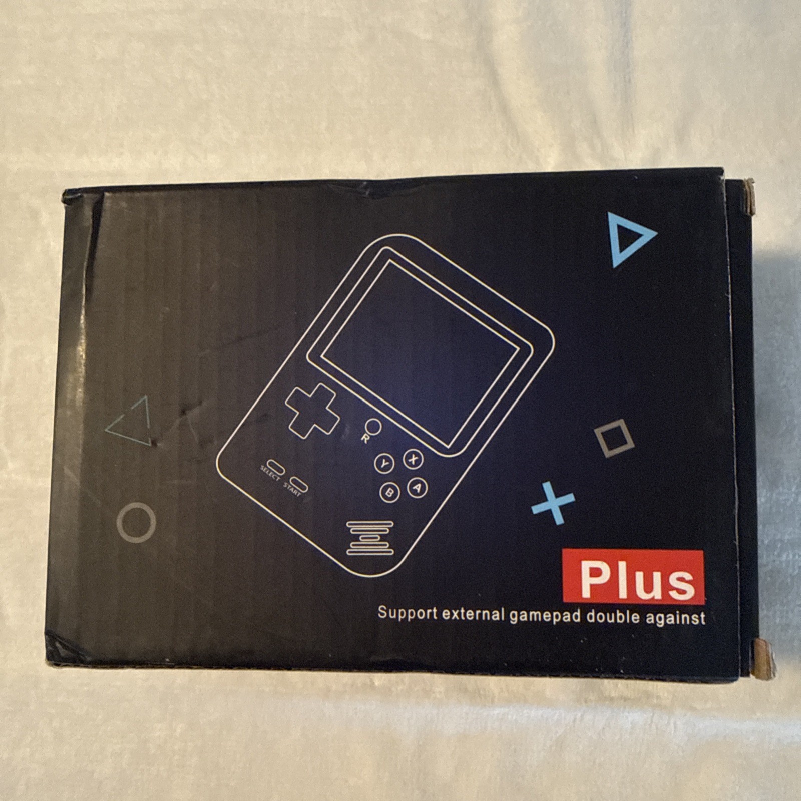 Game Box Plus Hand Held Game System with Games Rechargeable white