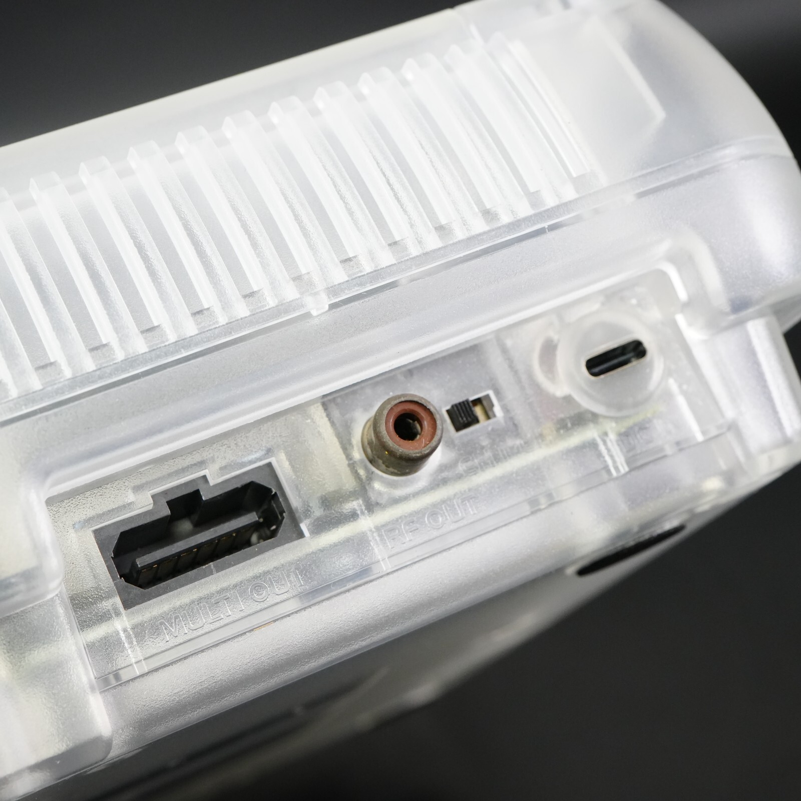 Nintendo Super Famicom Console SHVC-001 SFC SNES Translucent White Shell USB MOD