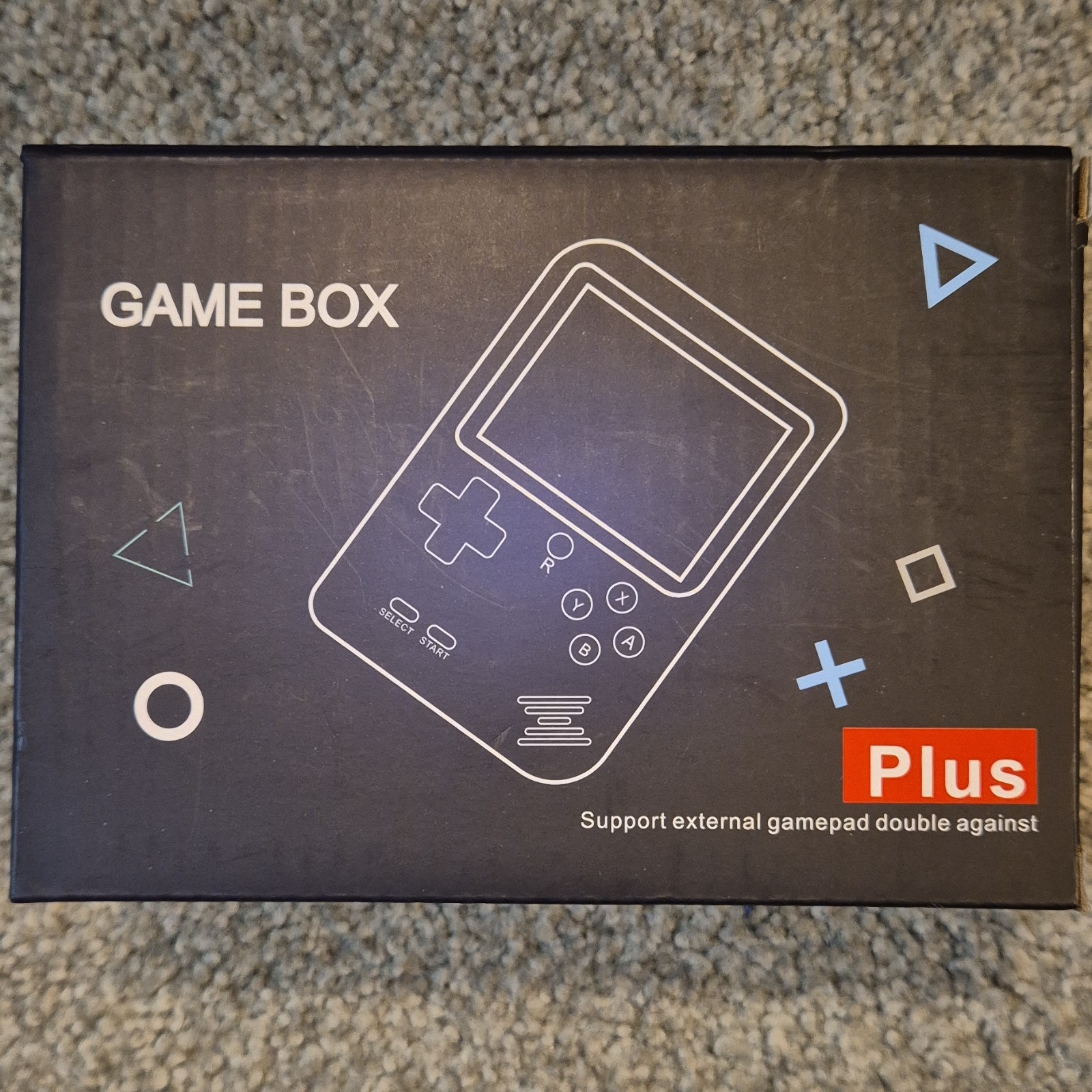Game Box Plus Handheld Console Red Backlit Screen Rechargeable Battery TV Out
