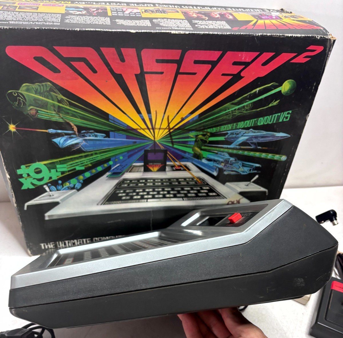 Vintage Magnavox Odyssey 2 Console Complete Boxed Bundle Model 7600 Untested