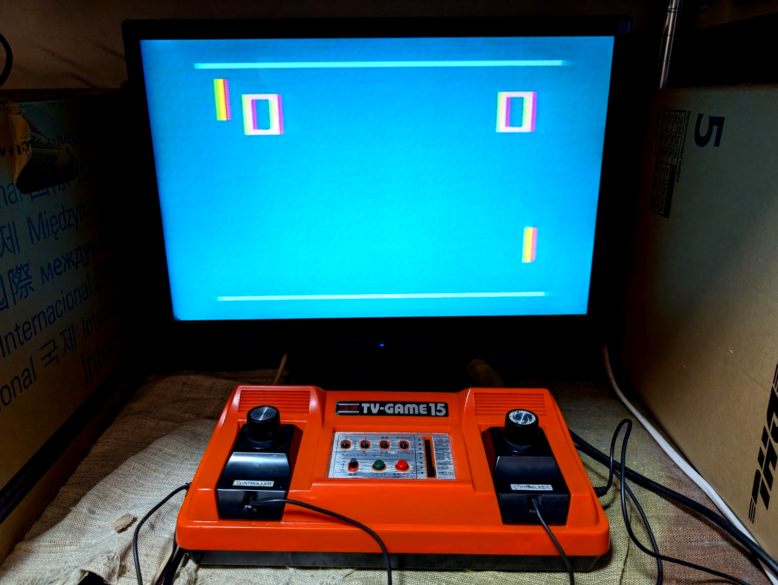 Nintendo Color TV game TV-GAME15 CTG-15V console Japan Box Manual