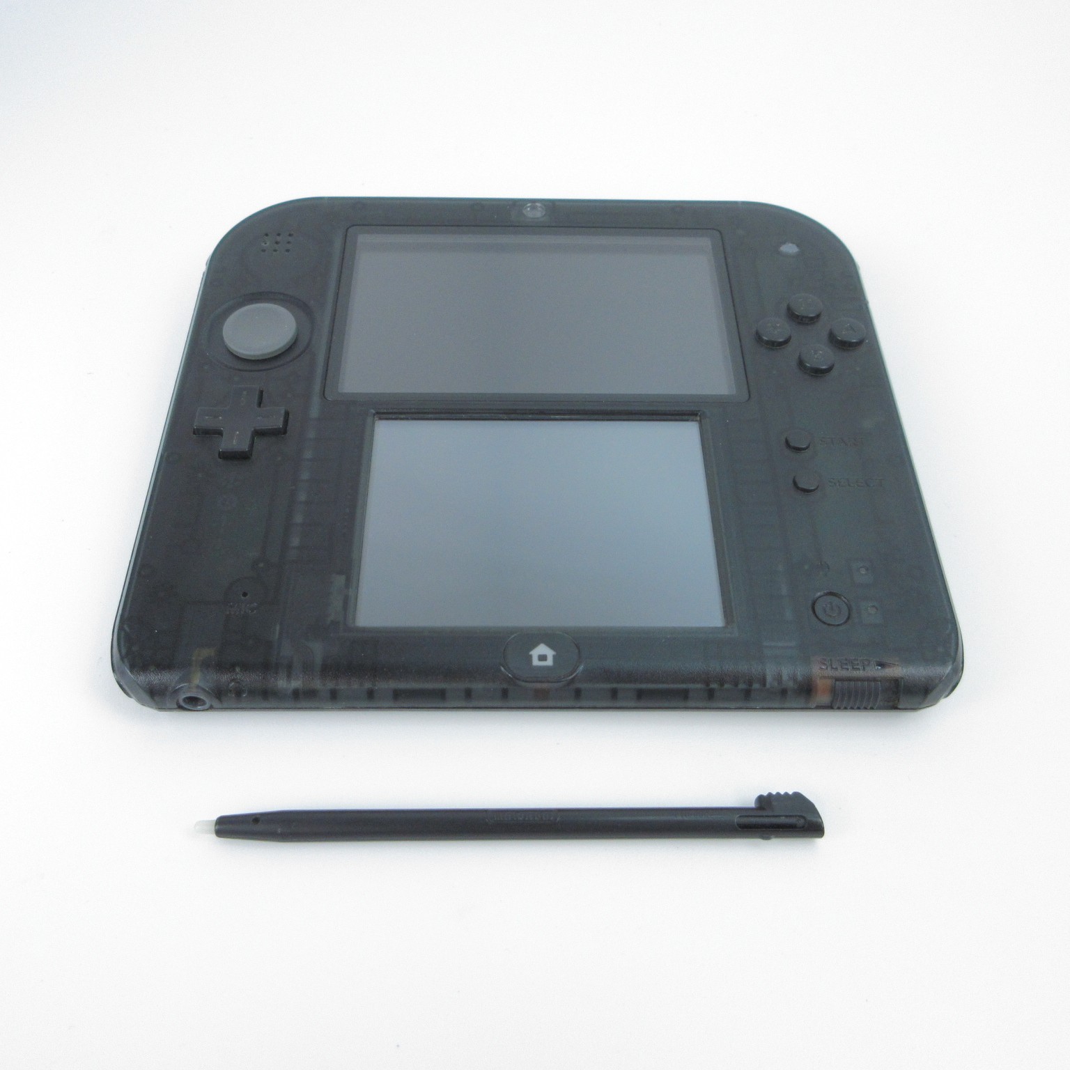 【Good】Nintendo 2DS Clear Black Console Japanese Edition #NET1106/04