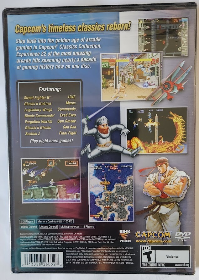 Capcom Classics Collection PS2 Brand New Game Special [2005 Compilation]