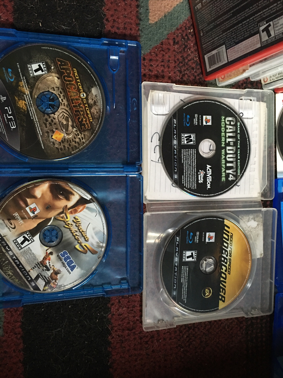 PS3 Slim Model CECH-2101A 120Gb Plenty Games And 4 Remotes