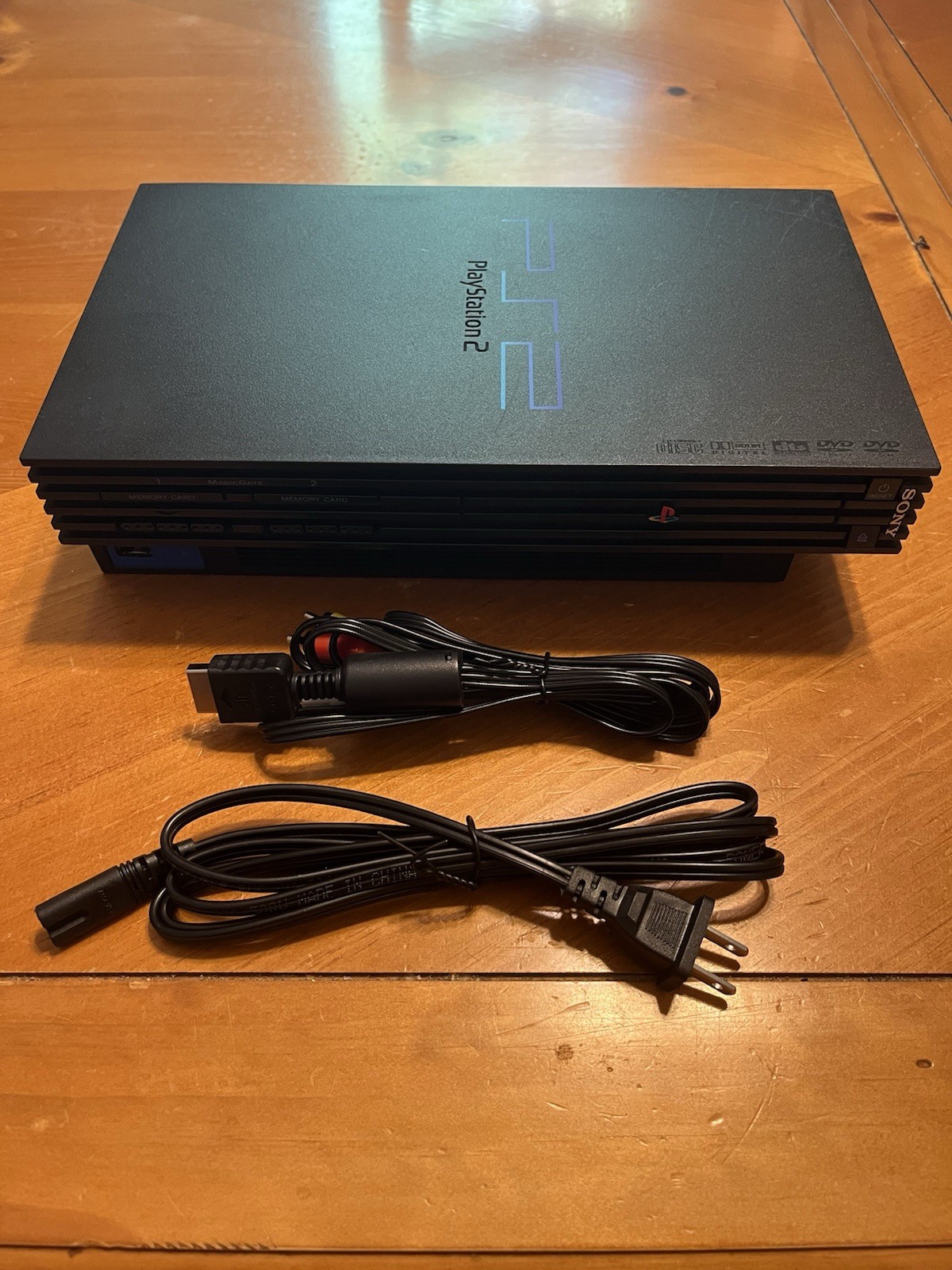 Sony PlayStation 2 Console SCPH-30001 Black With AV/Power Cables Tested Working