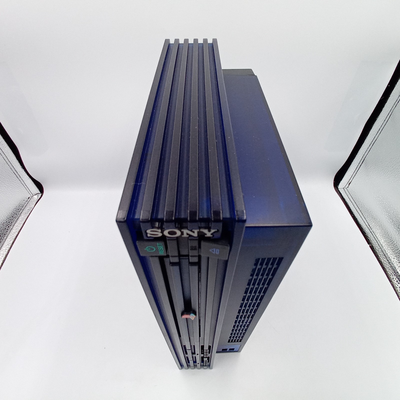PlayStation 2 Console Midnight Blue SCPH-50000 Boxed HDD Stand Japanese Tested