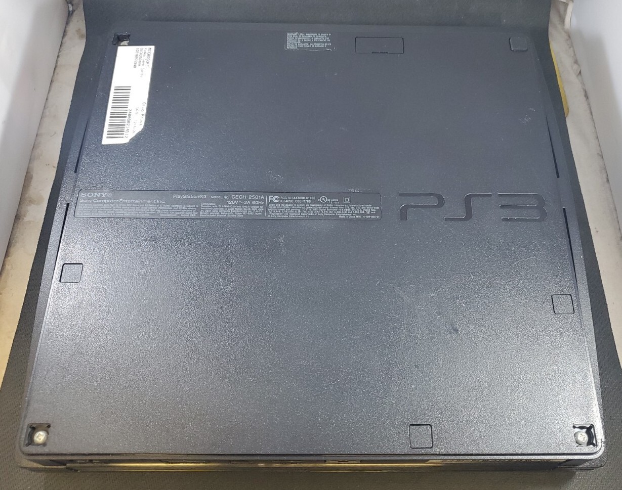 Sony Playstation 3 Slim (PS3) 160 GB Console w/Hookups & Controller, Tested #1