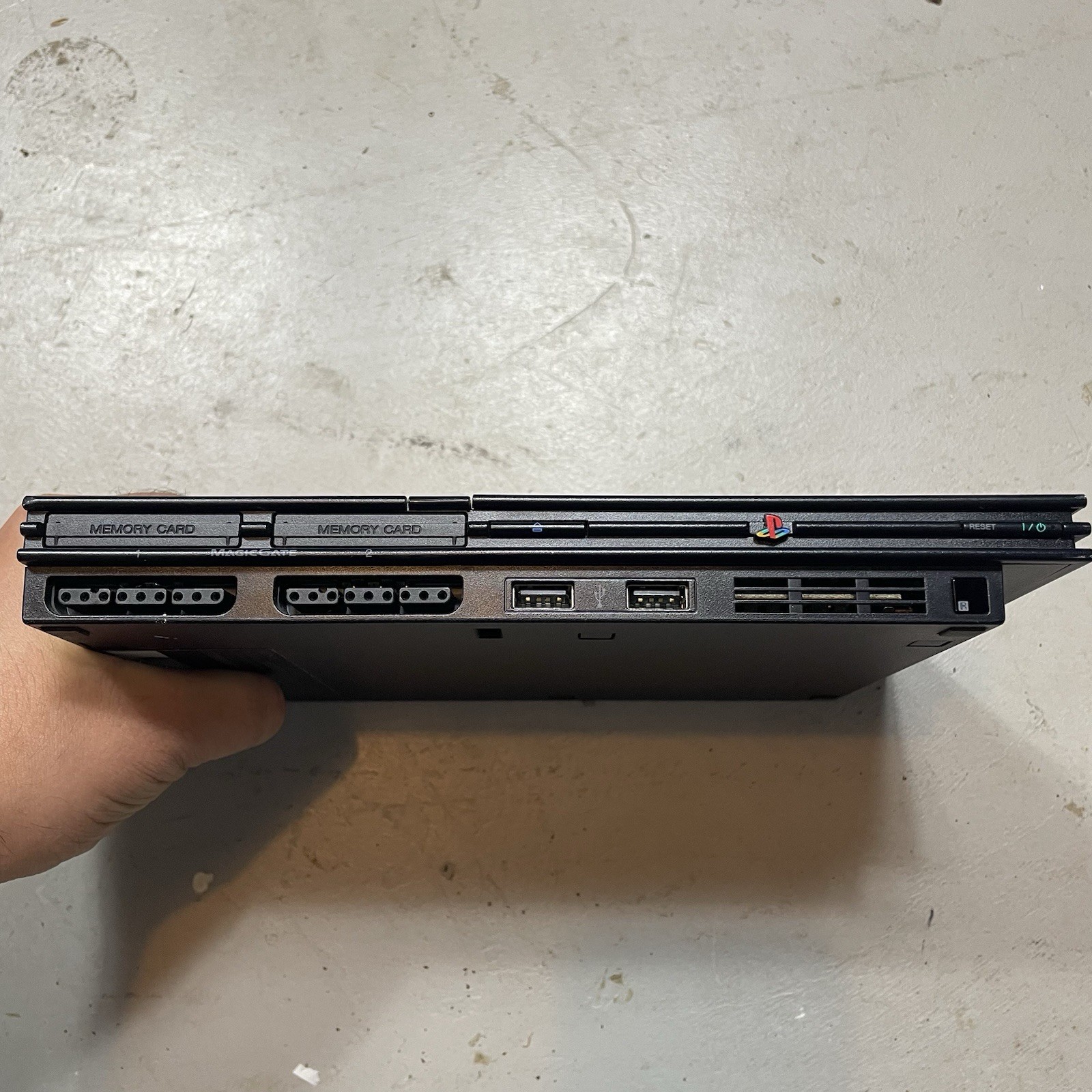 Sony PlayStation 2 PS2 Console Slim Black Bundle SCPH-70012 FOR PARTS AS IS B