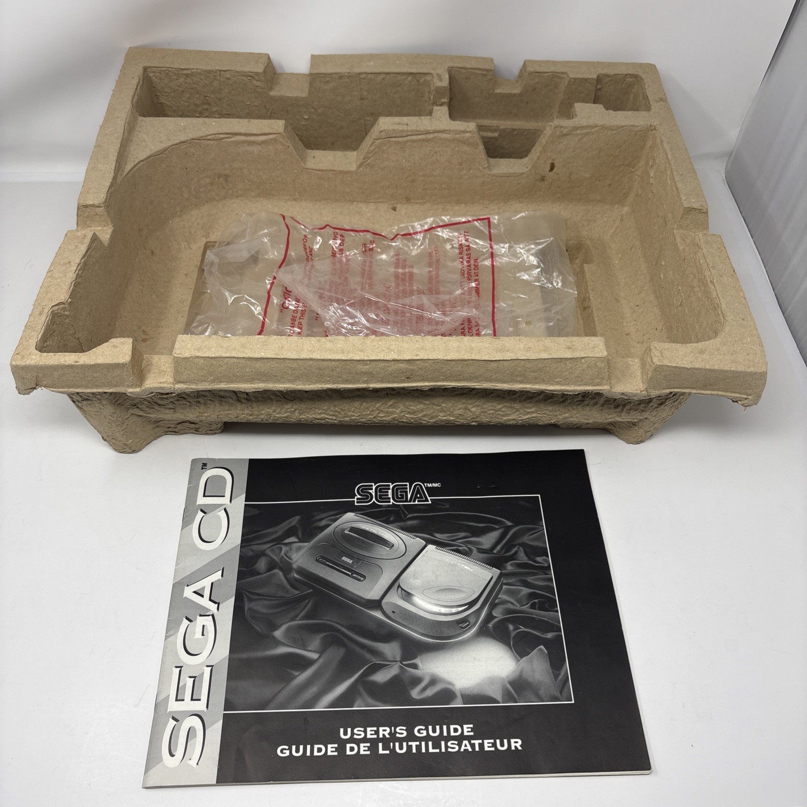 EMPTY BOX Sega CD Console System Original Box Only w/ Manual – NO CONSOLE