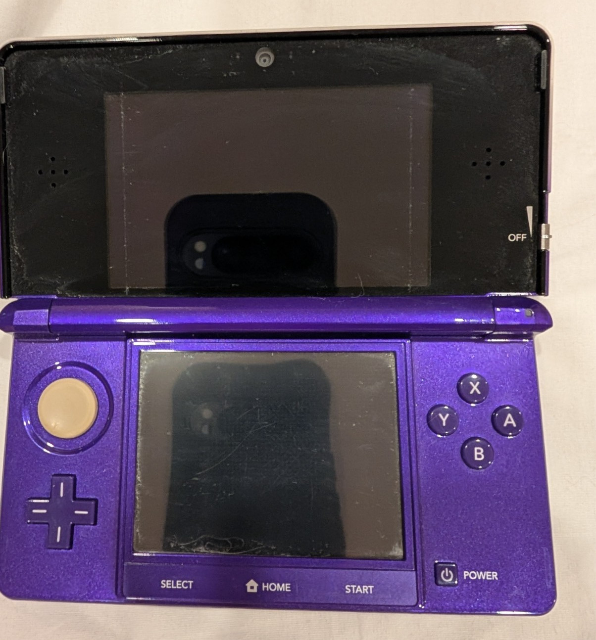 Nintendo 3DS Purple CTR-001 Handheld with 7 Games Charger Case WATCH VIDEO