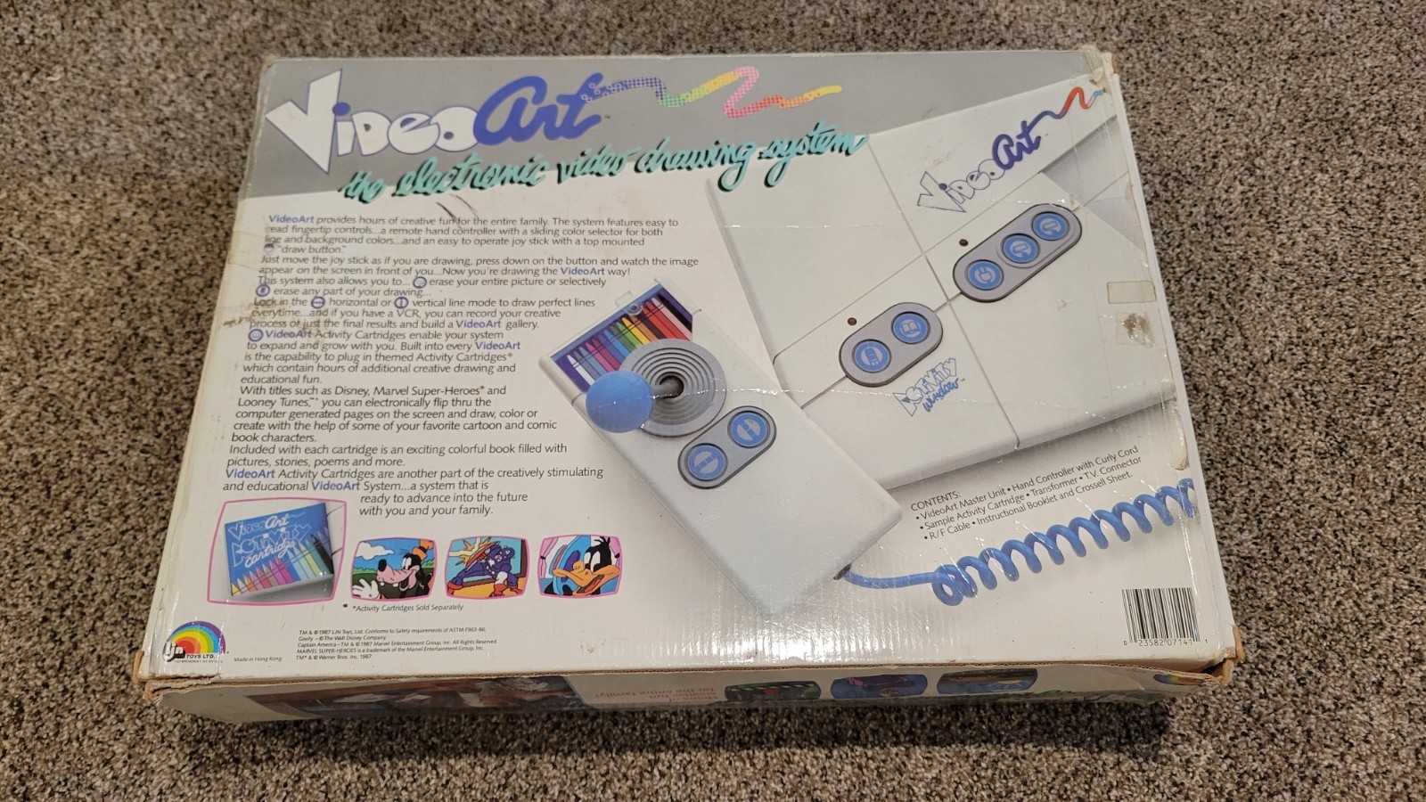 Vintage LJN Video Art Video Game Console Model 7141 CIB WORKS Complete In Box N1