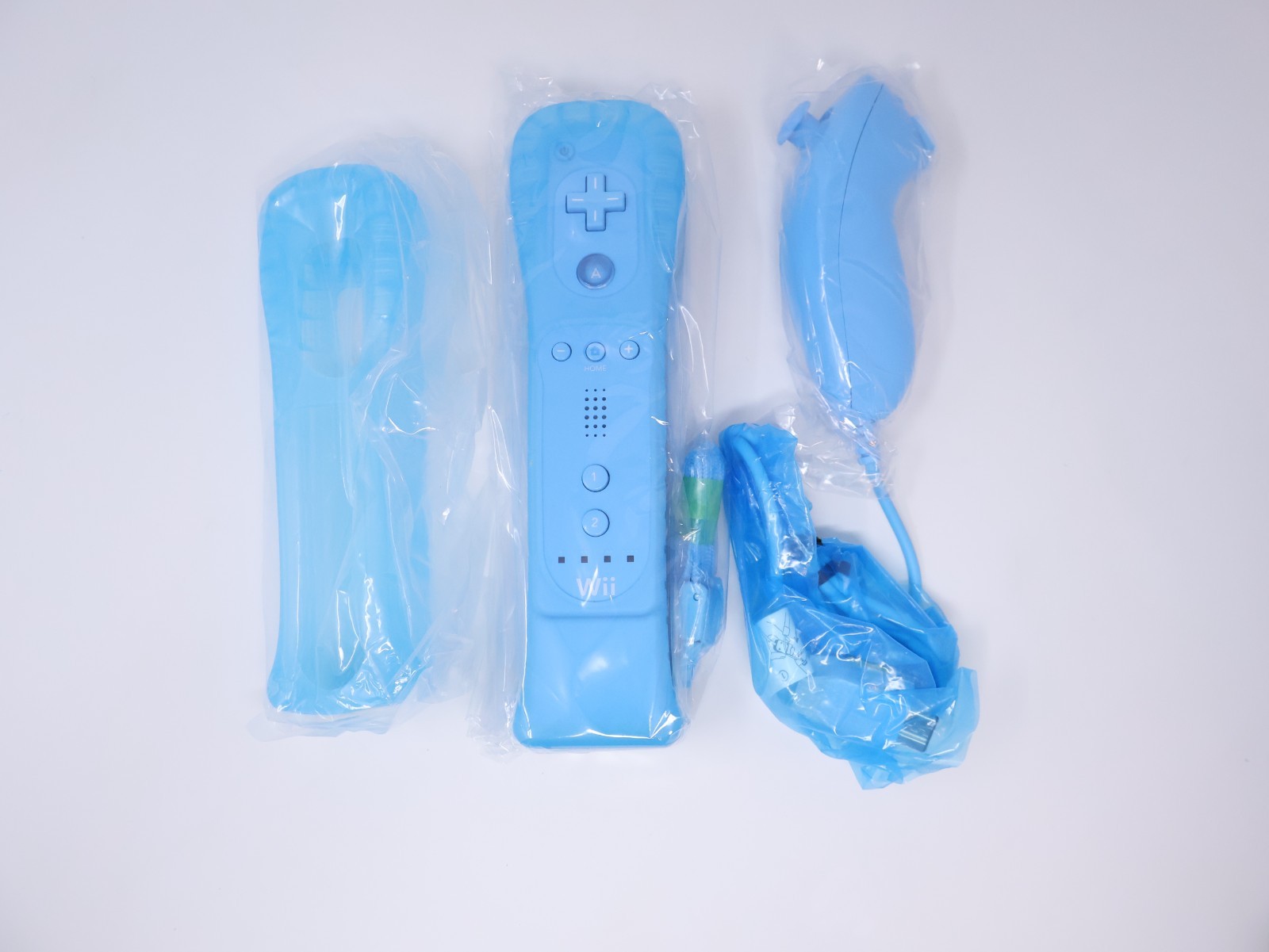 Wii Sports Resort Club Nintendo Blue Wii Remote Plus Nunchuk Set Japan US Ship