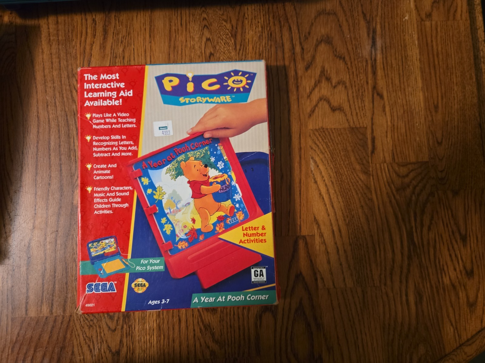 VINTAGE SEGA PICO LEARNING SYSTEM CONSOLE W/ 6 GAMES Lion King, Mickey And More