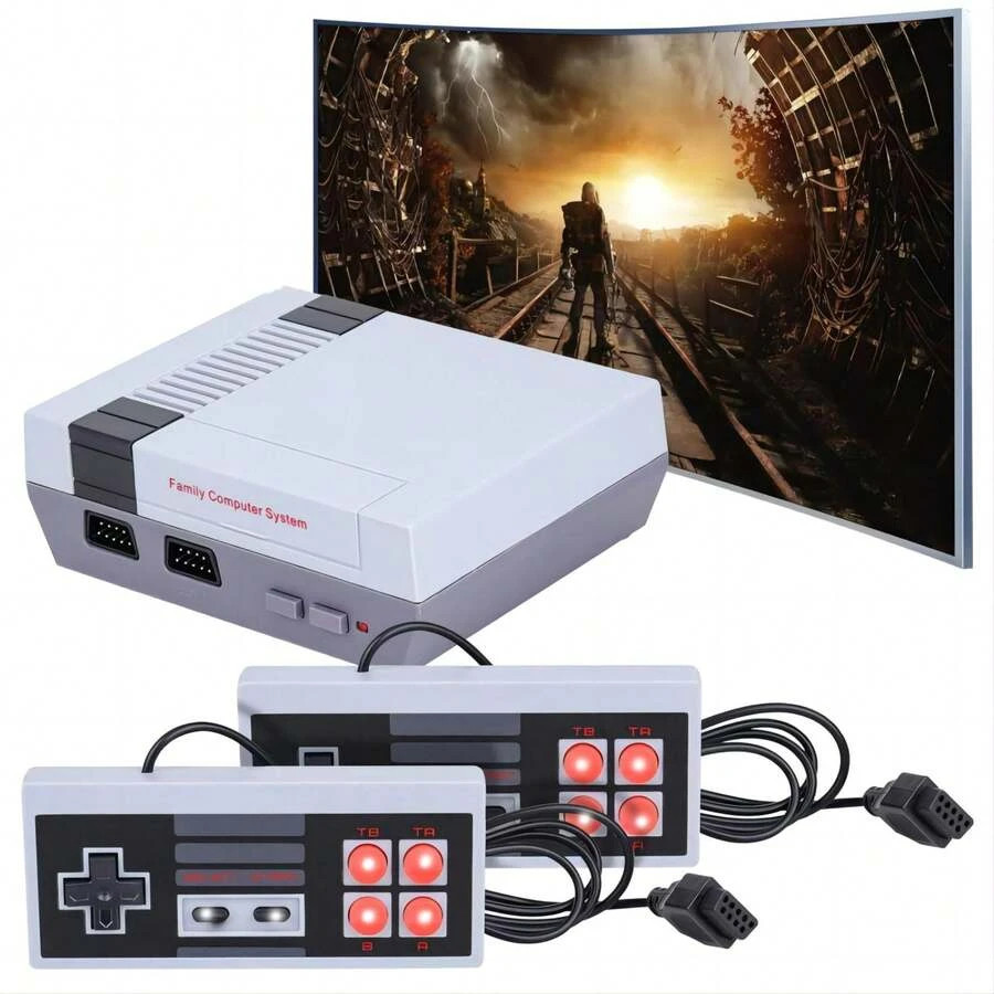 Mini Classic Arcade Console Two Controllers USB Powered Plug Play Gaming
