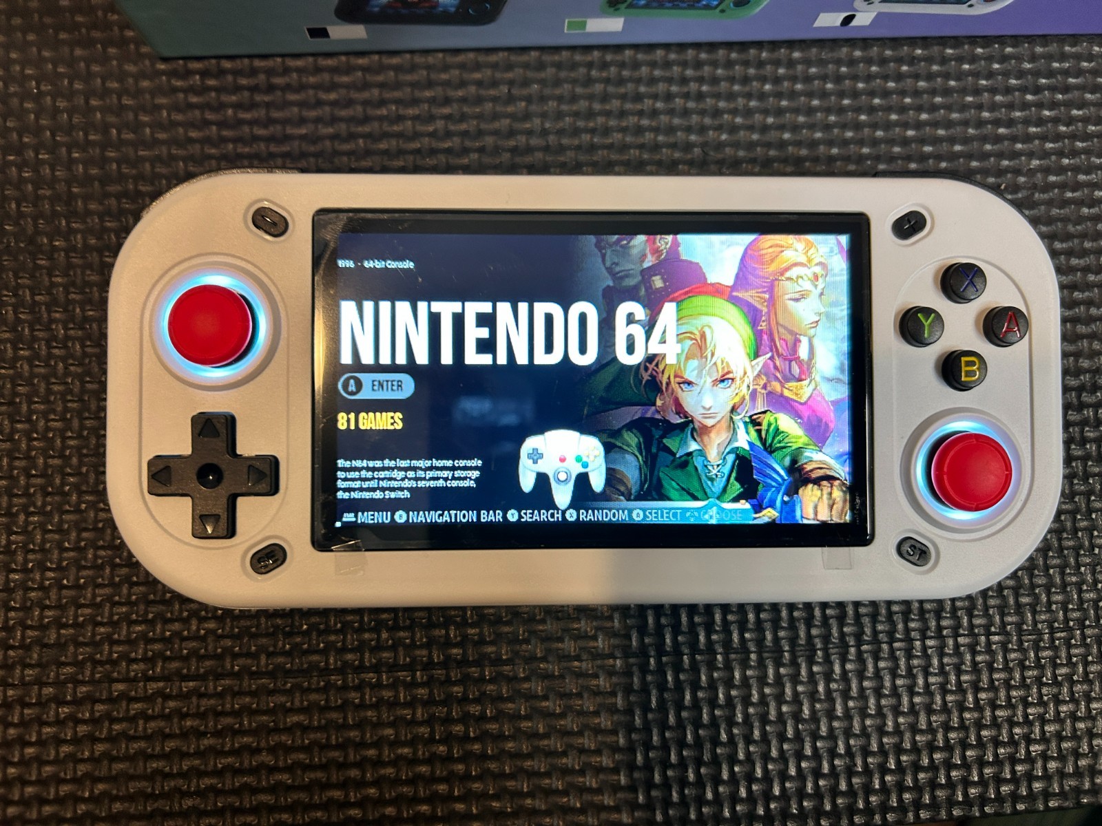 GAME CONSOLE R43S (WHITE) (64GB GAME CARD) FREE BLUETOOTH EARBUDS (GXRG)