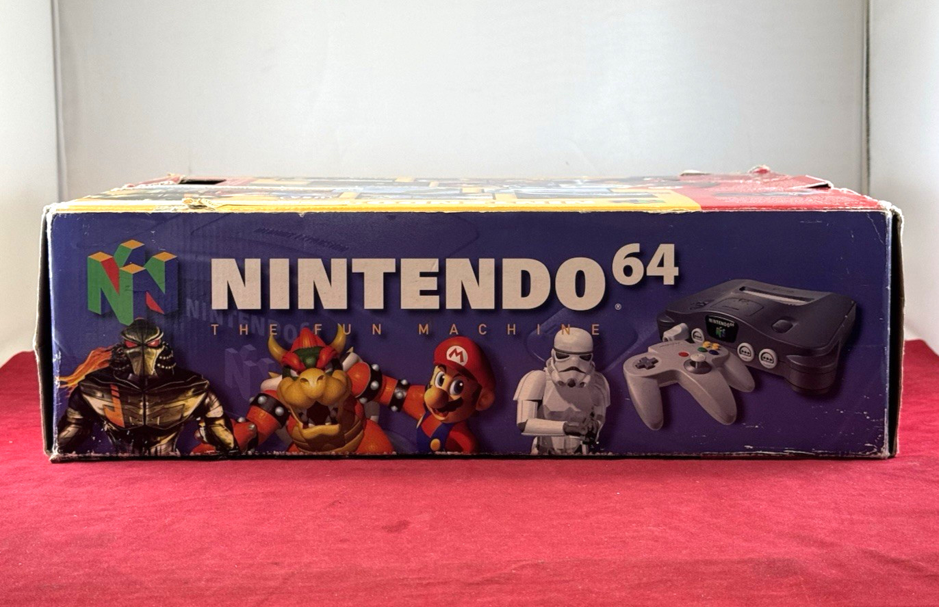 Nintendo 64 Console In Original Box w/ 3 Controllers