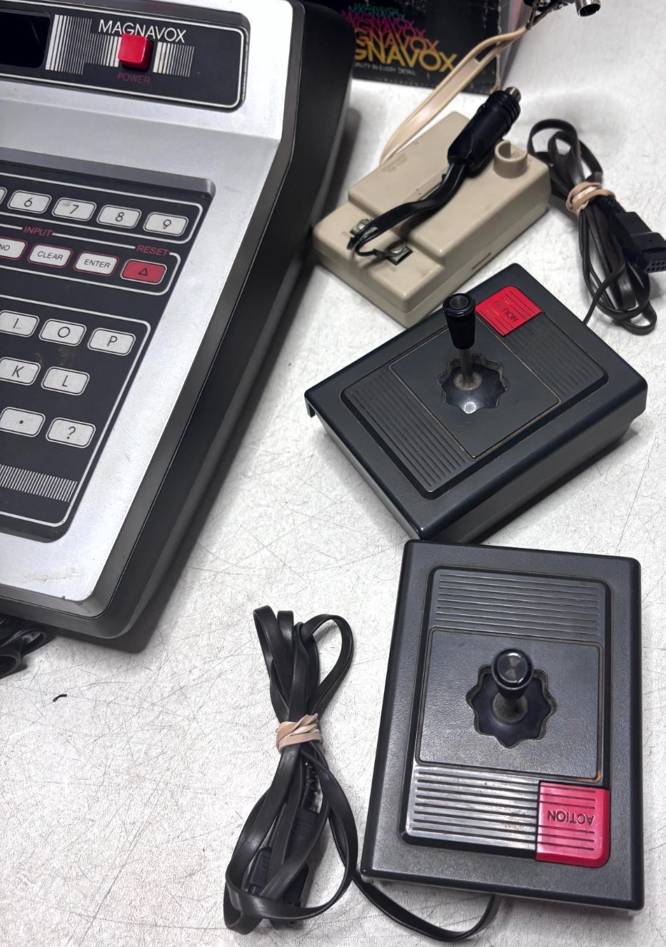 Vintage Magnavox Odyssey 2 Console Complete Boxed Bundle Model 7600 Untested