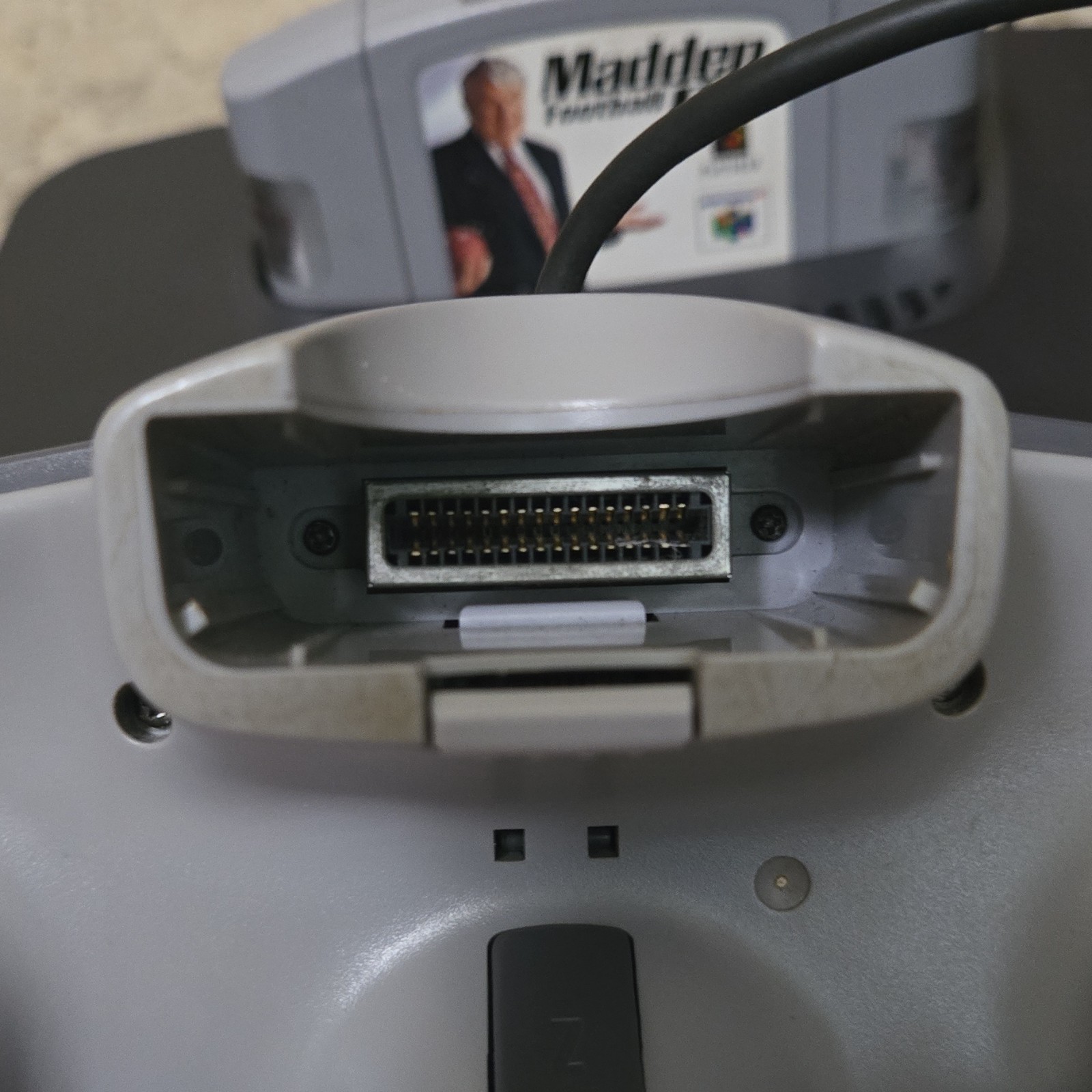 Nintendo 64 Console Black Gray w/ Controller, Cables, Madden Football 64