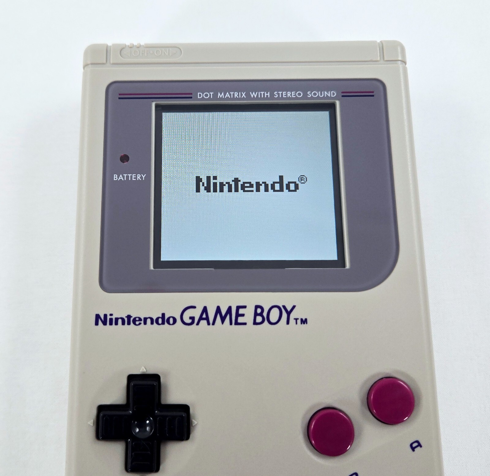 GAME BOY DMG-01 CONSOLE COMPLETE CIB w/ TETRIS + IPS LCD Backlit Screen Nintendo