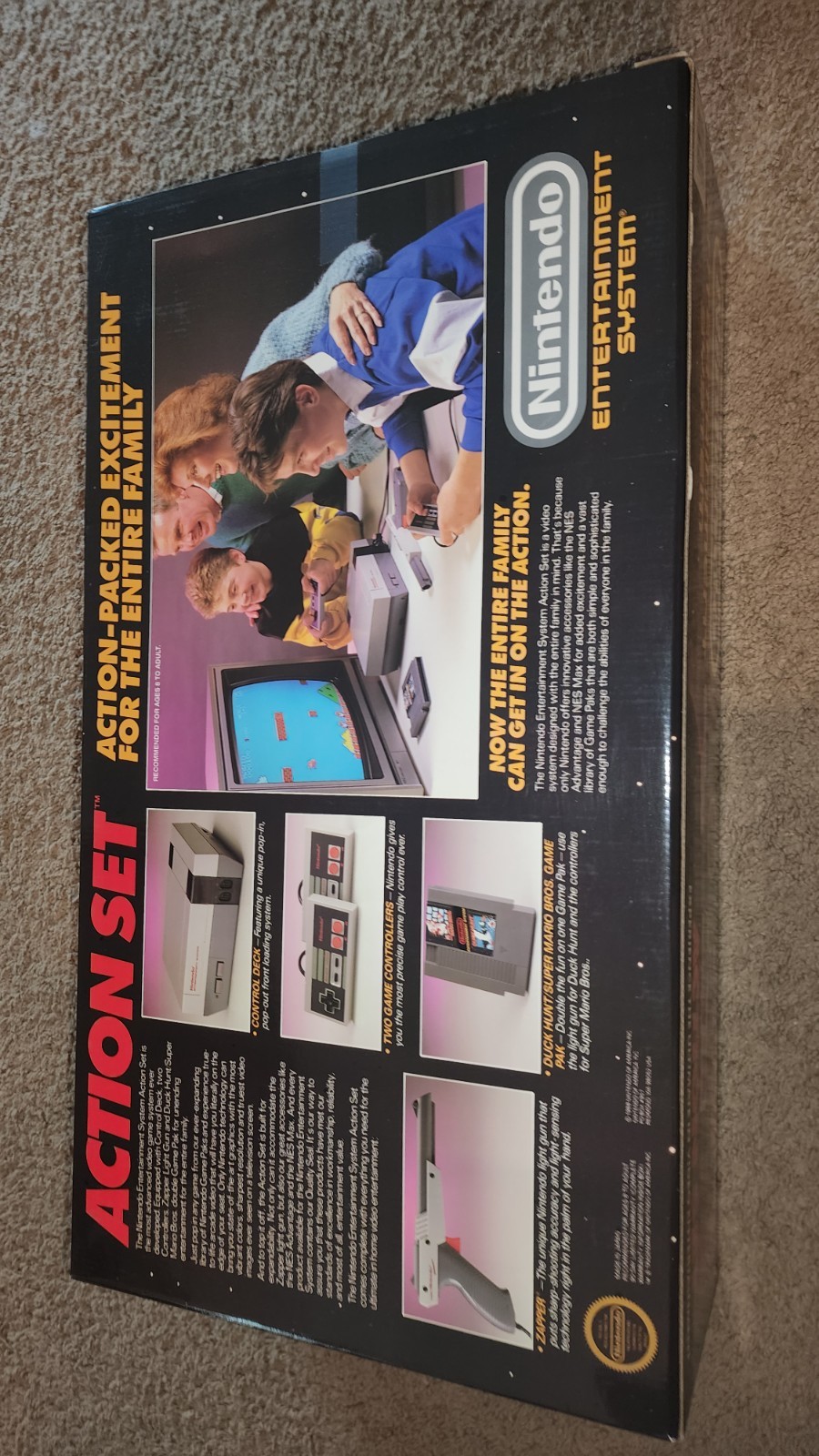 Nintendo NES Action Set Complete – High-End Collector Condition- CIB Near Mint