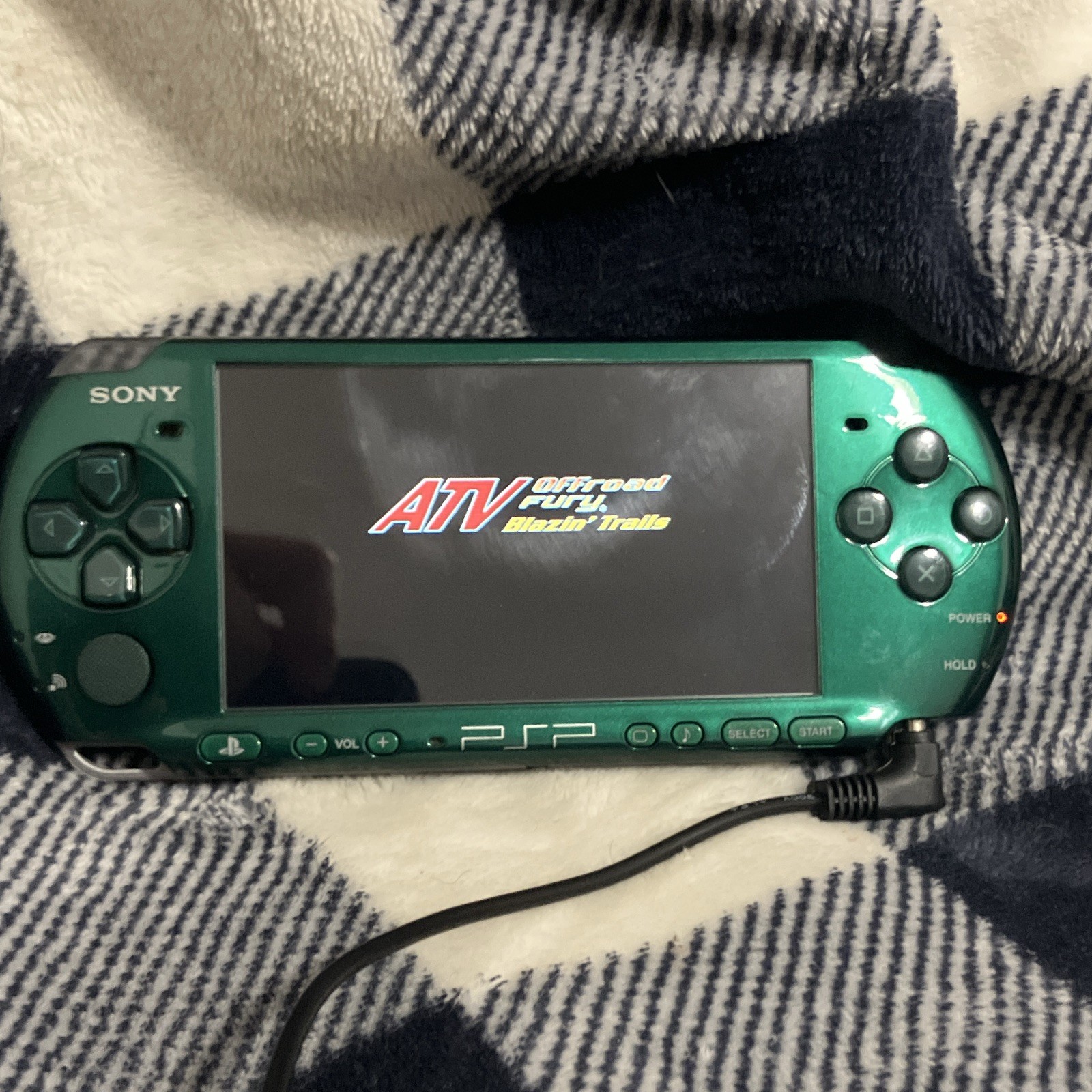 Sony PSP-1000 Green Handheld System (Tested, Read Discription)