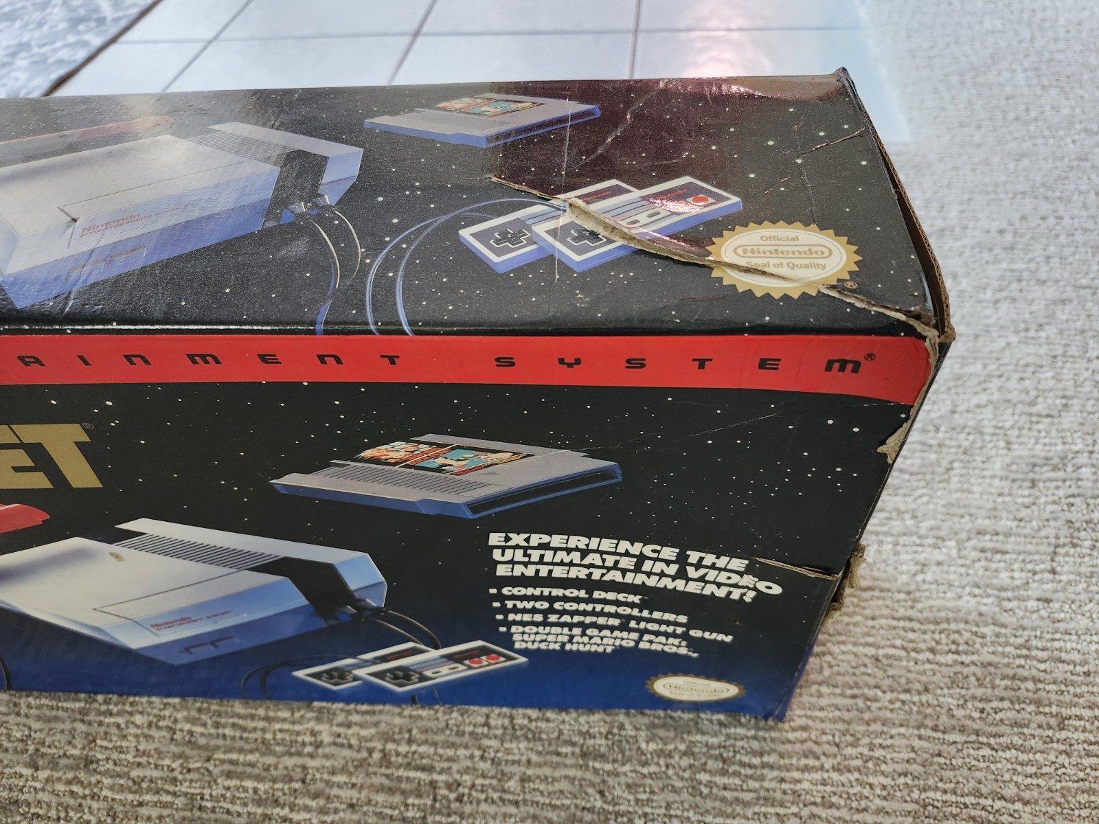 NES Nintendo Action Set Red Zapper System Console CIB Manuals Mario Duck Hunt