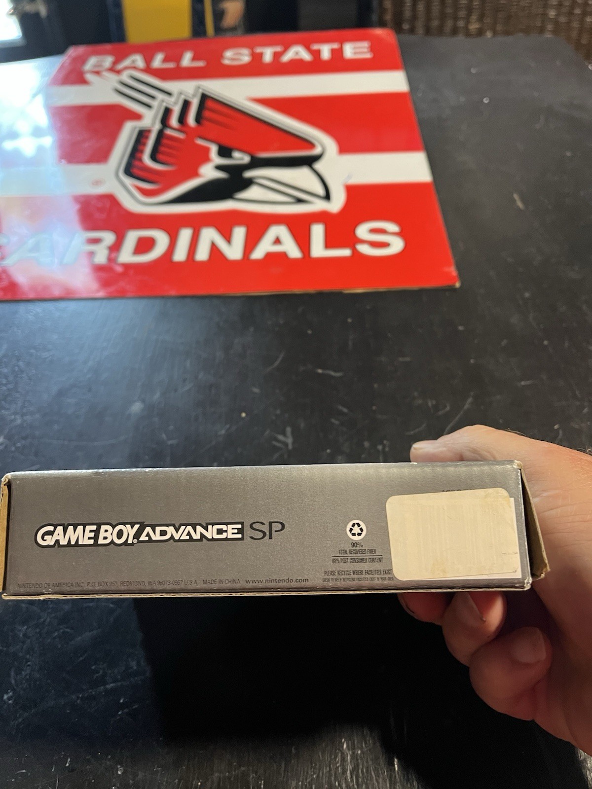 Nintendo Game Boy Advance SP Handheld System – Silver CIB clean complete Box