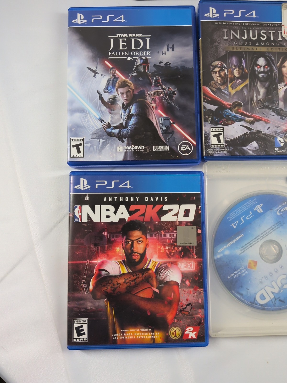 Sony PlayStation 4 500GB Black Model CUH-1215A Console Bundle 6 Games Controller