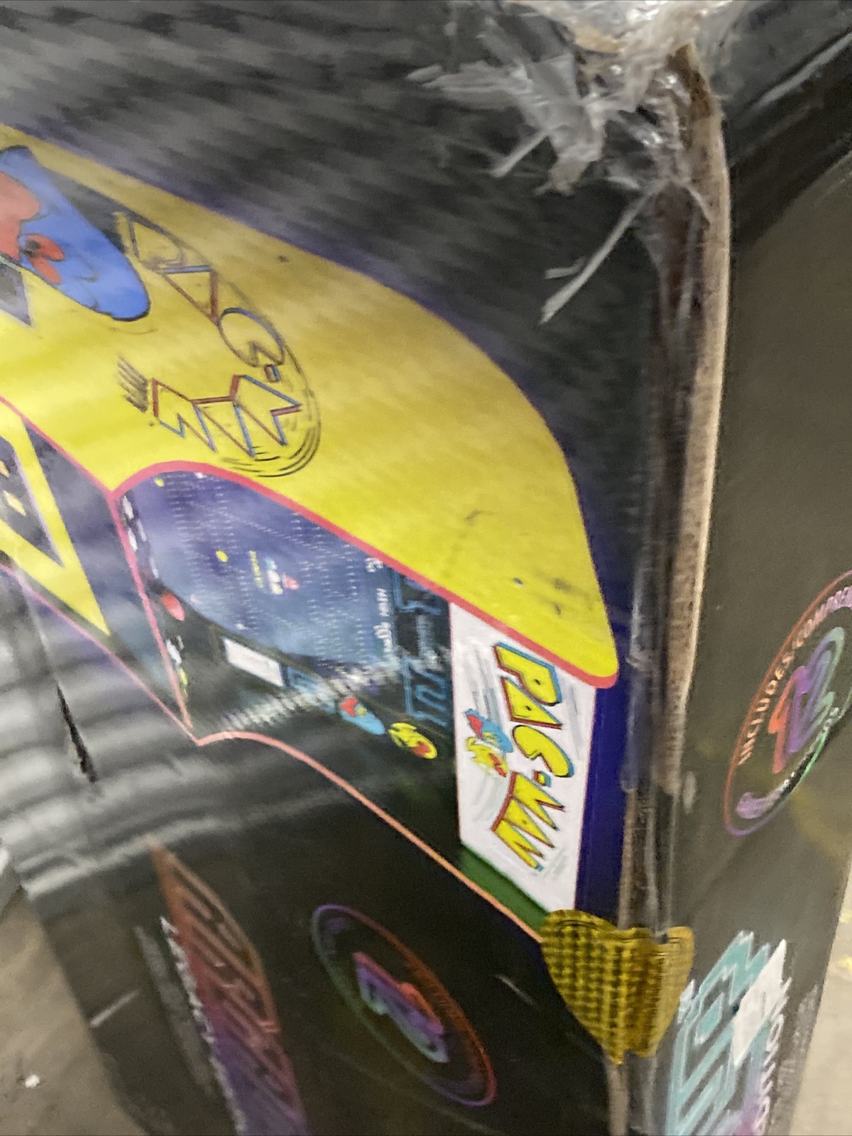 Arcade 1up Pacman Legacy Edition Retro Cab Pac Man Light-Up Marquee W/ 12 Games