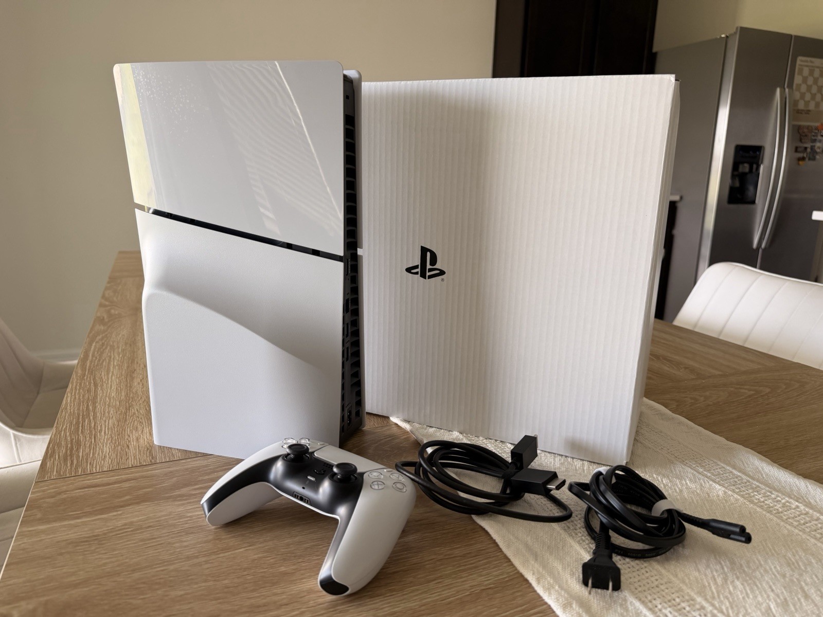 Sony PlayStation 5 PS5 Slim Disc 1TB Console w/ Controller & Cables – USED