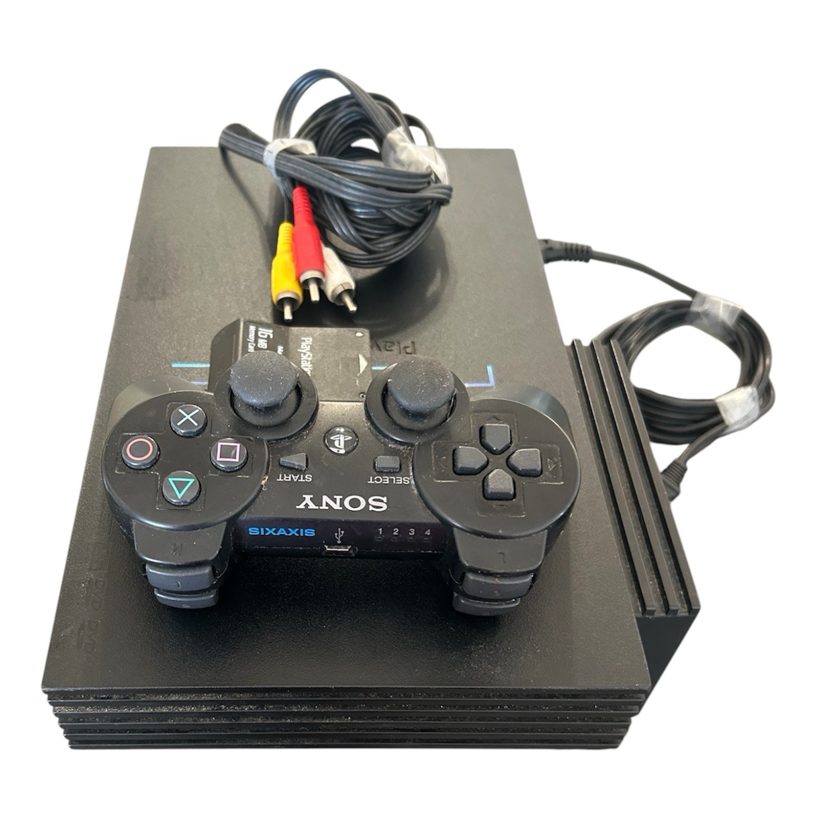 Tested Sony PS2 Playstation 2 Fat Console w/ Cords SCPH-39001