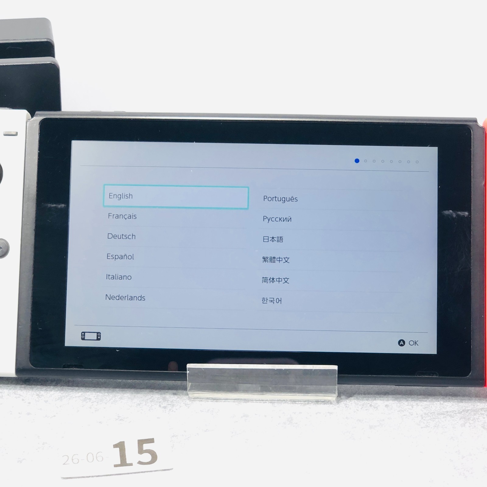 [EX+3] Nintendo Switch V1 Hac-001 2018 Console Region Free White Japan 26-06-15