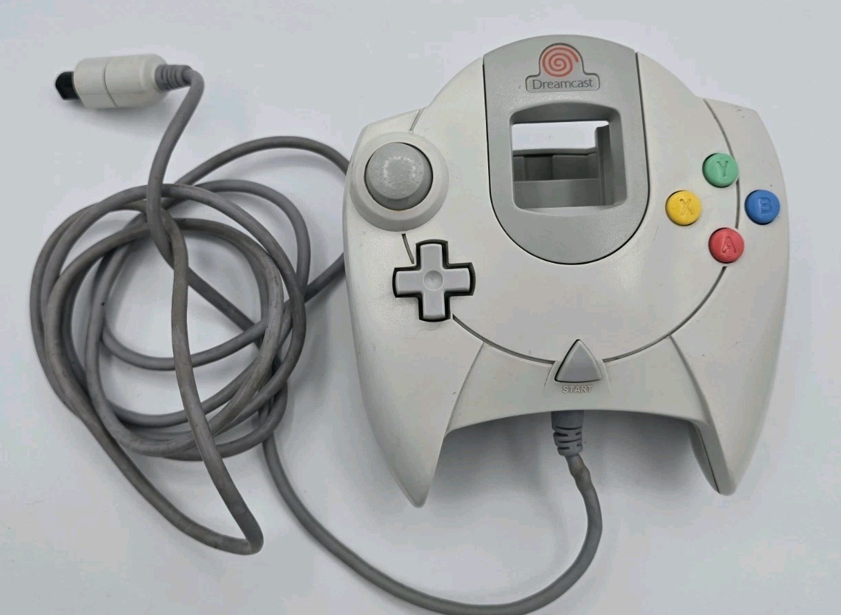 Sega Dreamcast Console With Controller VMU and Cables All Tested Working