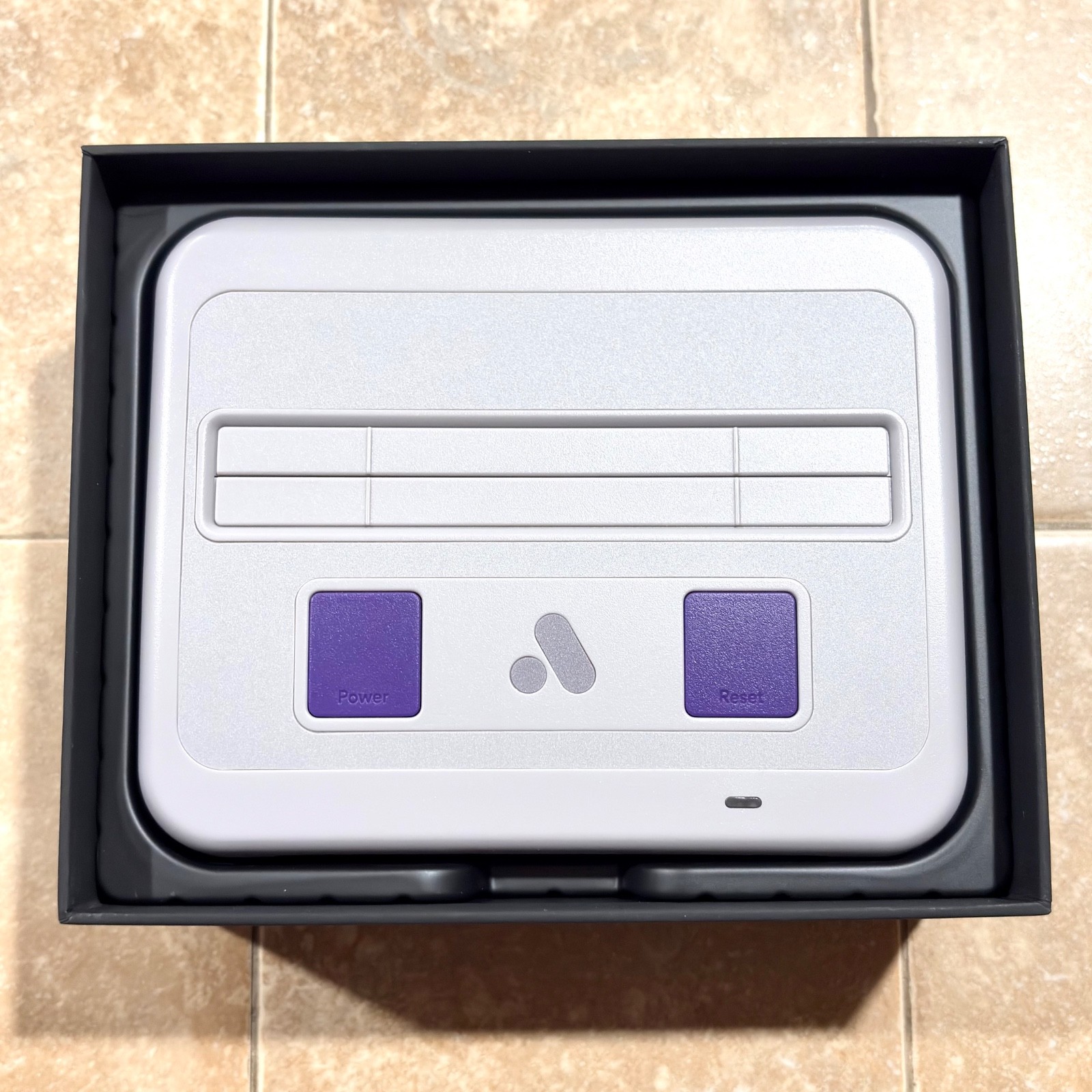 Analogue Super Nt Classic SNES Console Gray Purple Open Box 1 Year Warranty MINT
