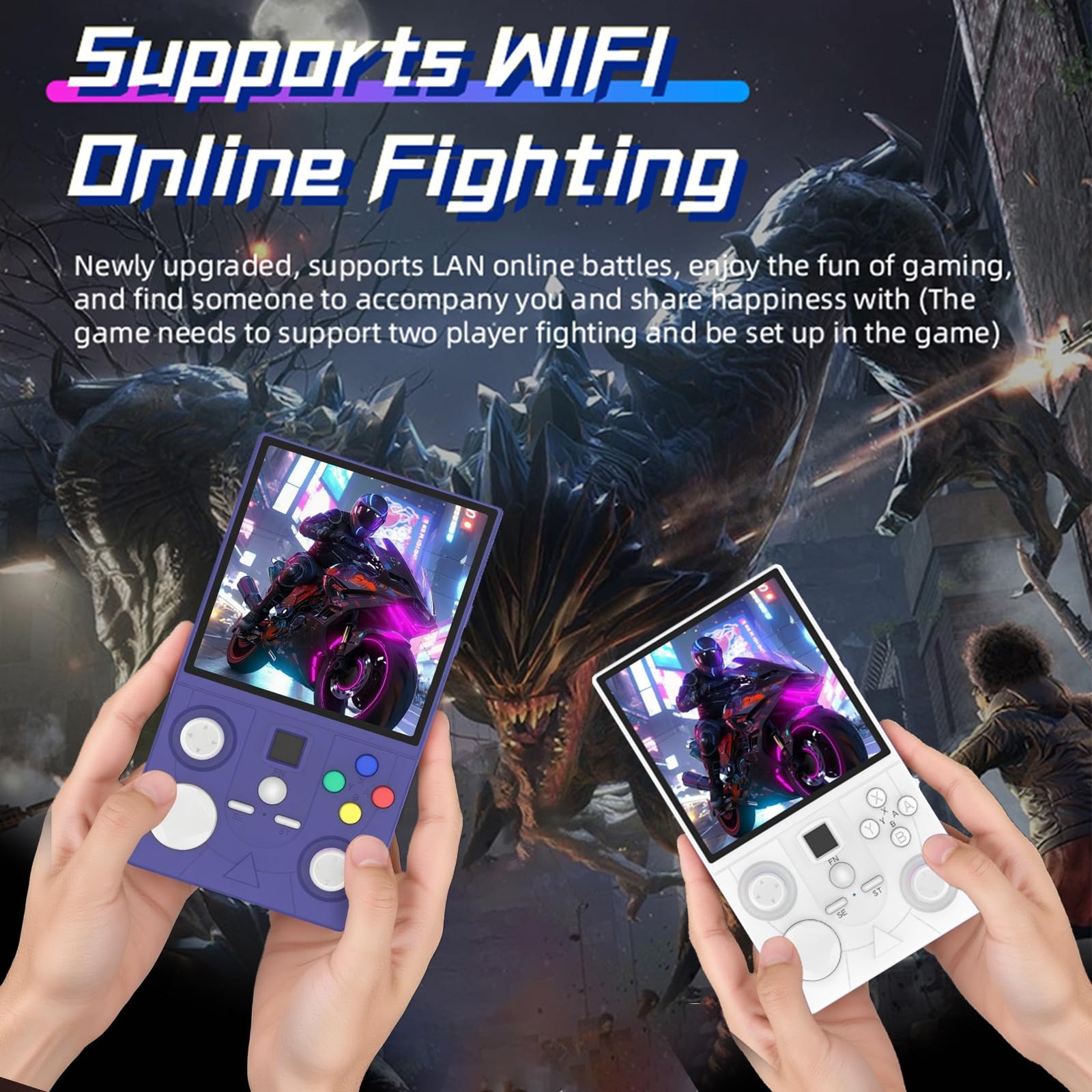 DC40V Handheld Game Console ,4.0 Inch IPS Screen Open Source Video Gaming Con…