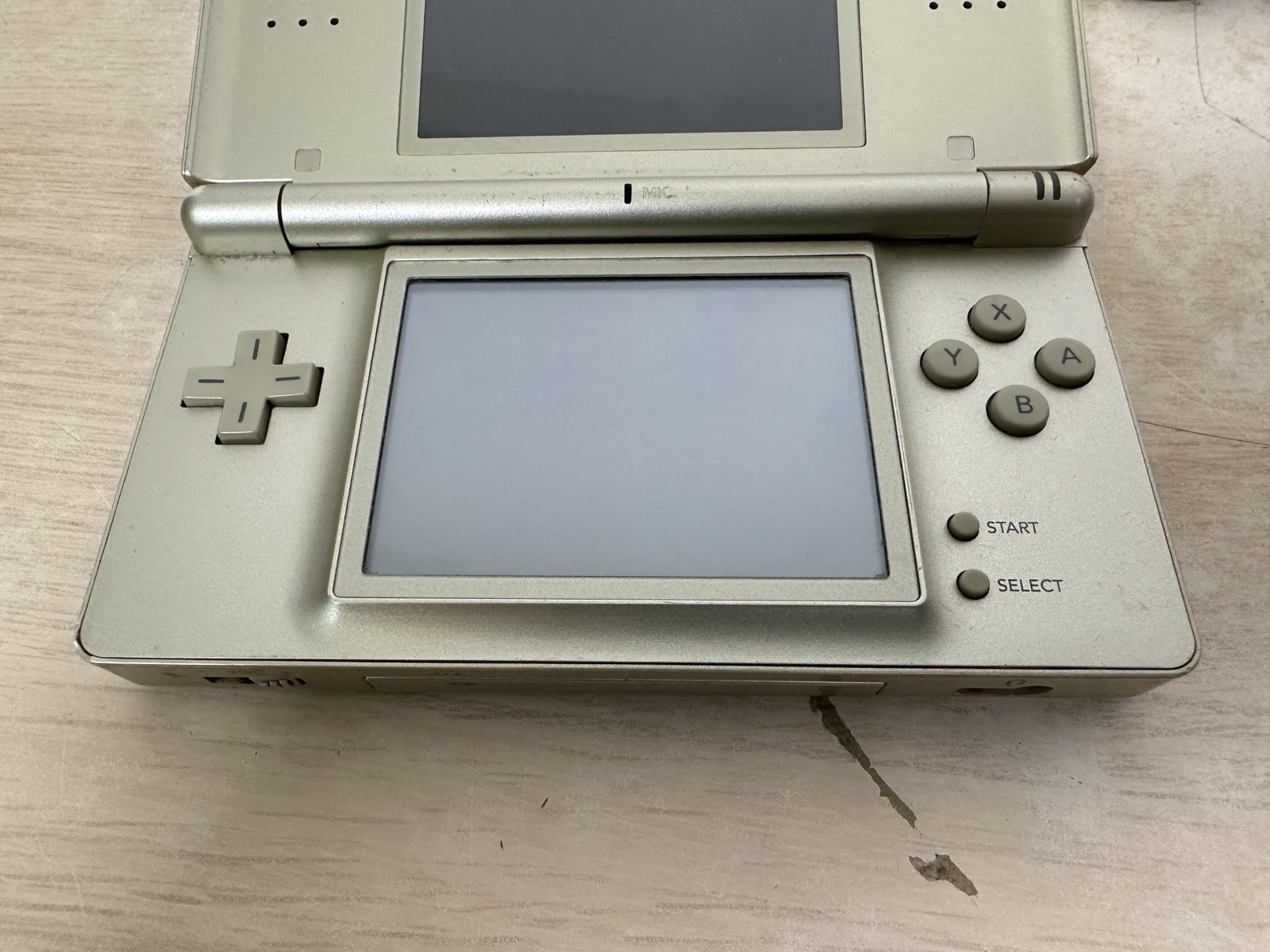 Nintendo DS Lite ZELDA TRIFORCE Handheld Console USG-001 w/ GBA Cover – WORKS!