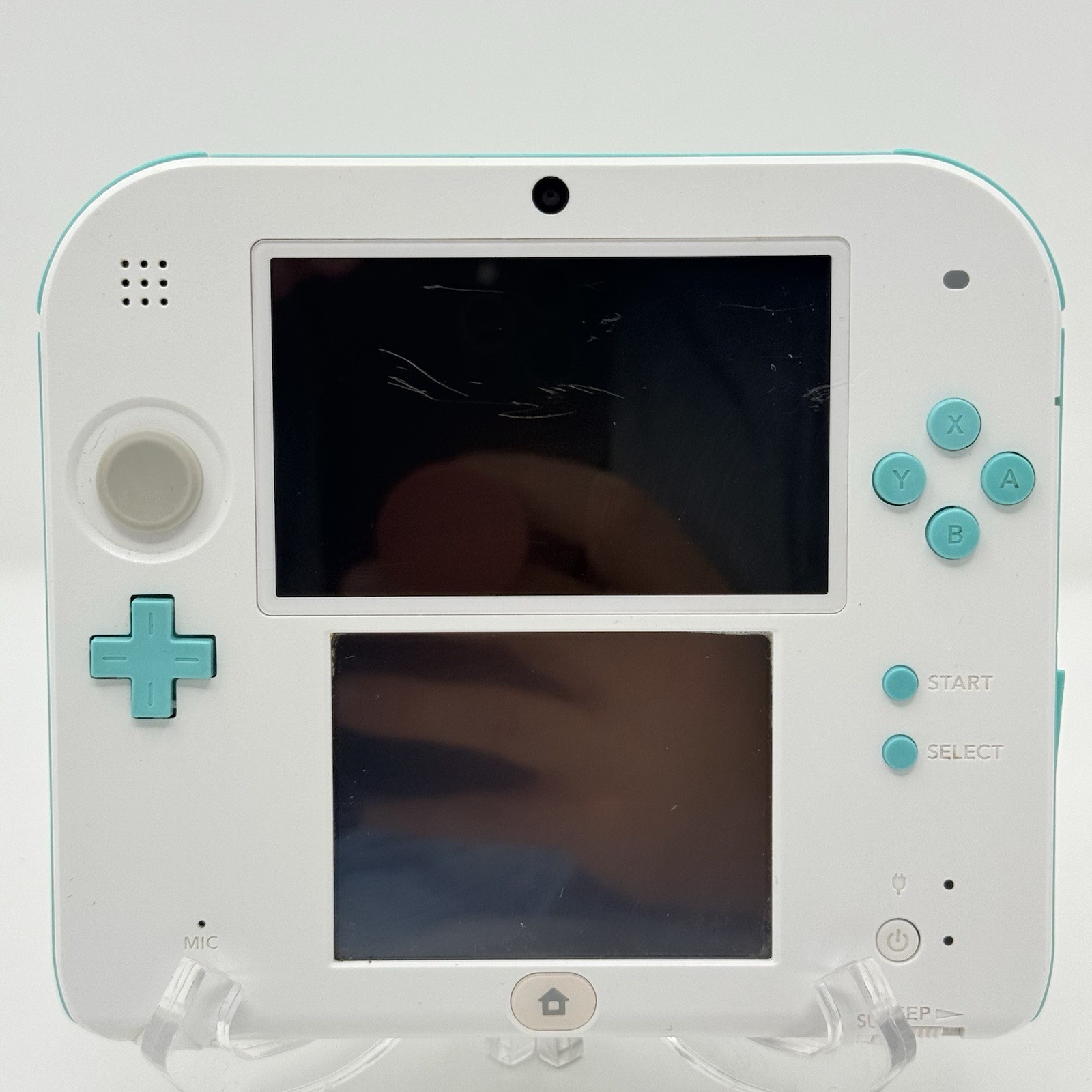 Nintendo 2DS Sea Green Console FTR 001 Mario Kart DS Stylus 4GB SD Tested