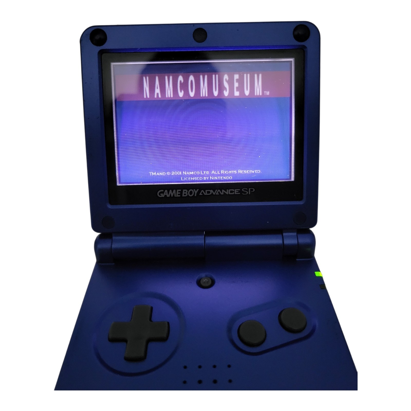 Cobalt Blue Nintendo Game Boy Advance SP AGS-001 Video Gaming Handheld Working