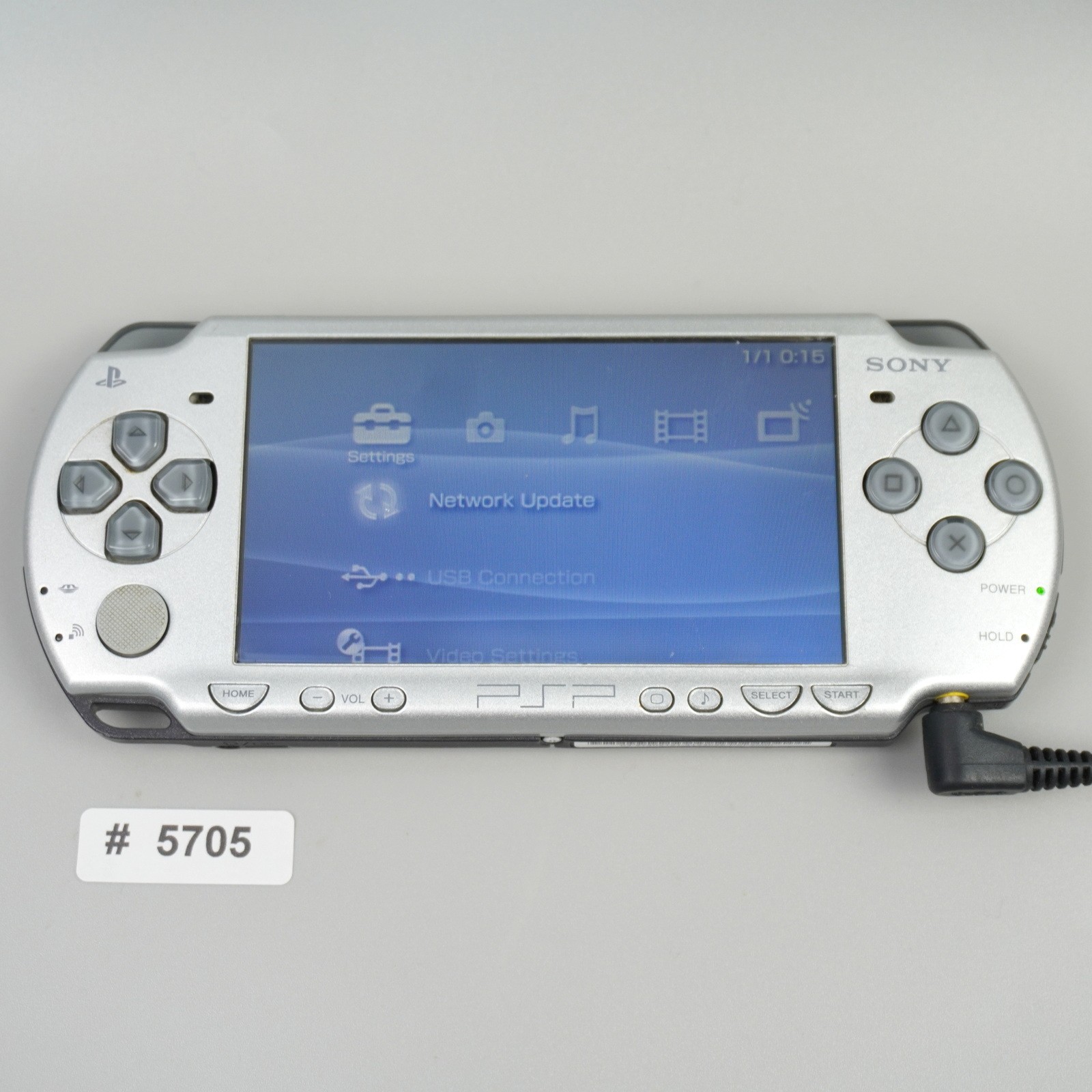 Sony PSP-2000 Console Silver Final Fantasy ver. Fully Tested! (NO BATERY) #5705