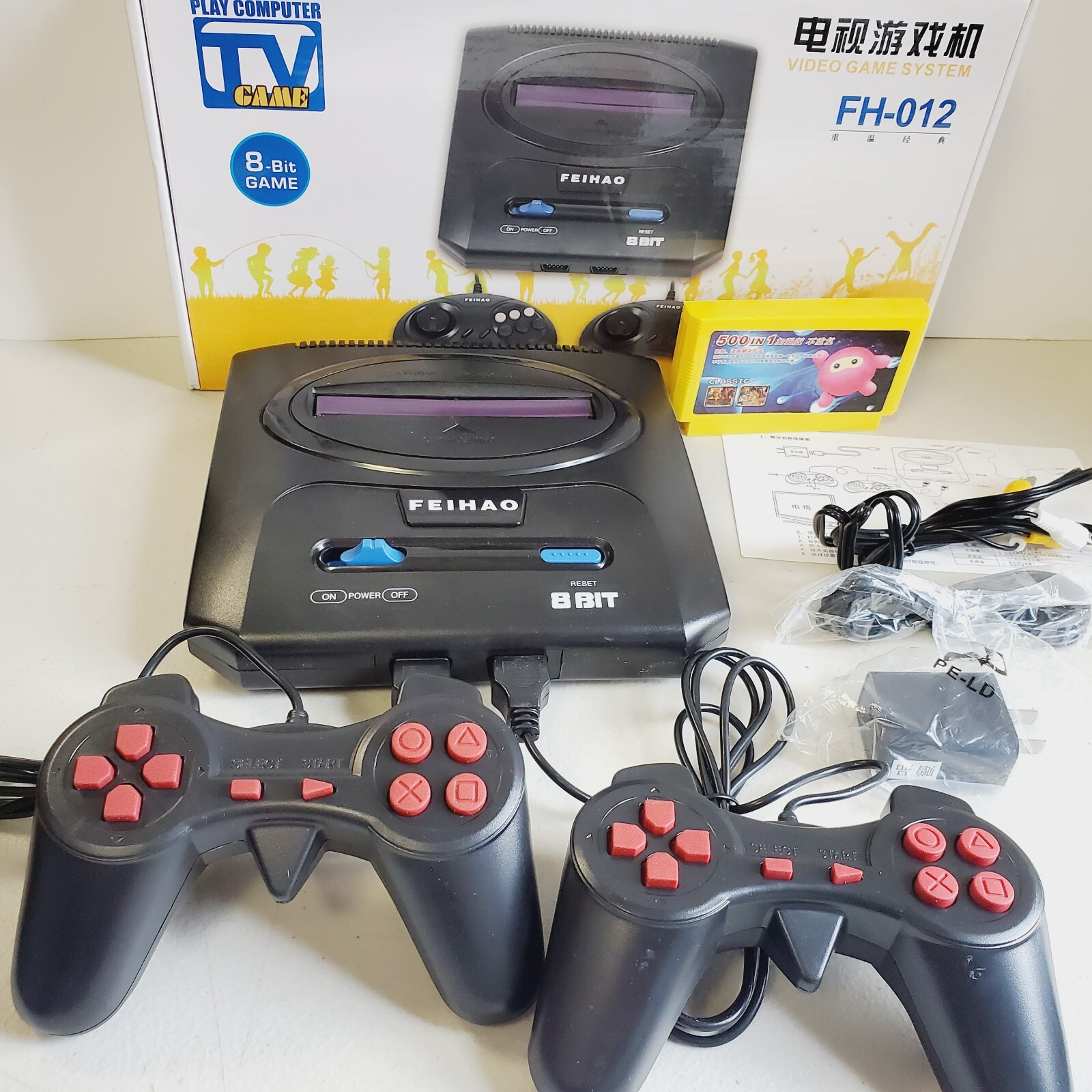 8 Bit Video Game Console 500 Games – Free Game Card – Classic FC ~ FH-012 US SHP