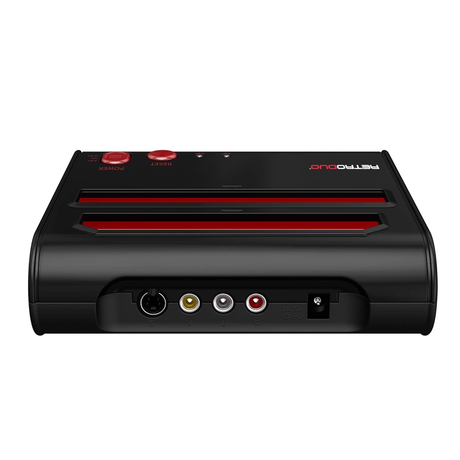 Retro-Bit RetroDuo Dual 2-in-1 Retro Console for SNES & NES Games – Red/Black