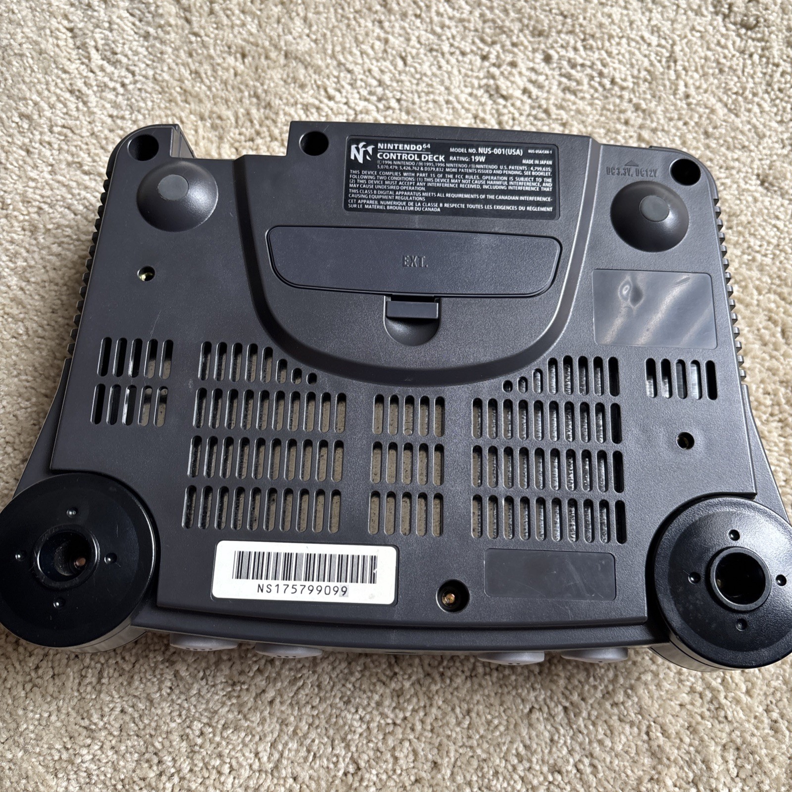 Nintendo 64 System 32MB Home Console NUS-001 (USA) W/ 2 Controllers **Tested**