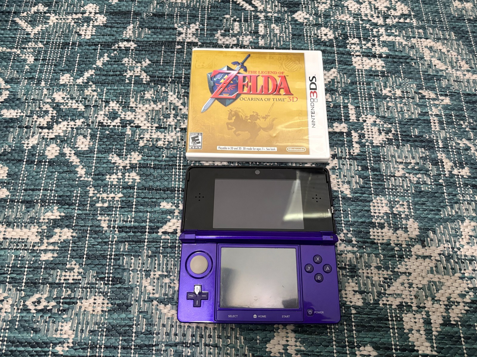 Nintendo 3DS Midnight Purple Console Bundle – Complete in Box with 9 Games Zelda