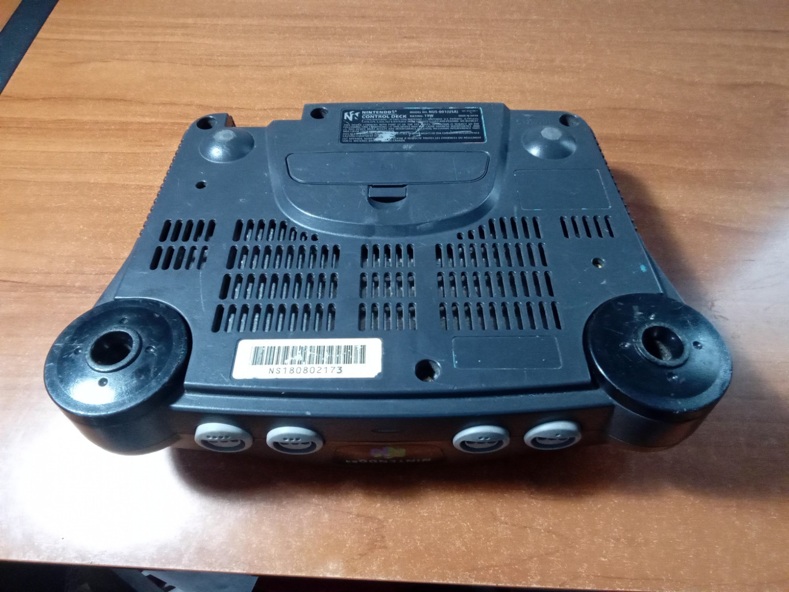 Nintendo 64 N64 System Console – Charcoal Gray + Cables + Controller *TESTED*