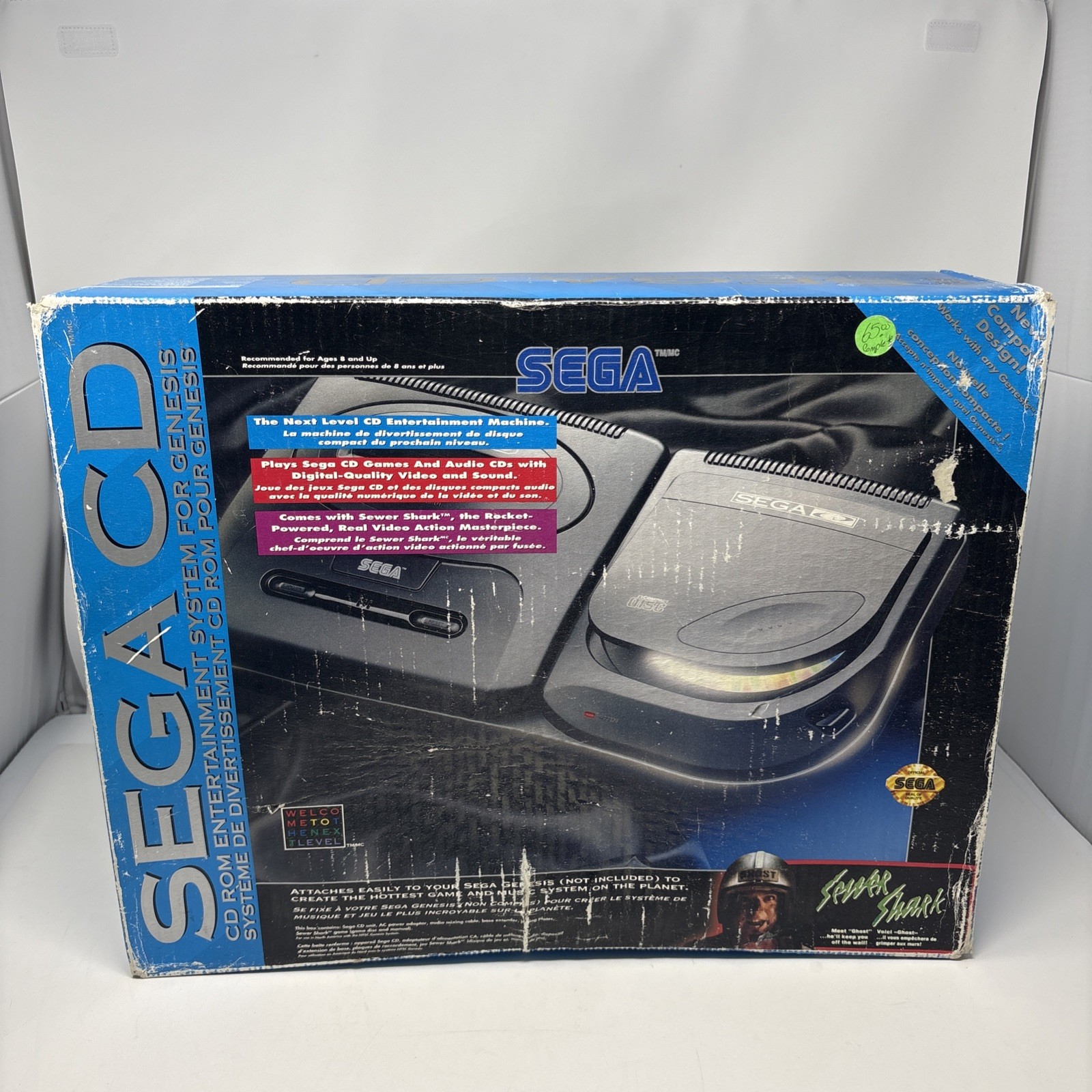 EMPTY BOX Sega CD Console System Original Box Only w/ Manual – NO CONSOLE