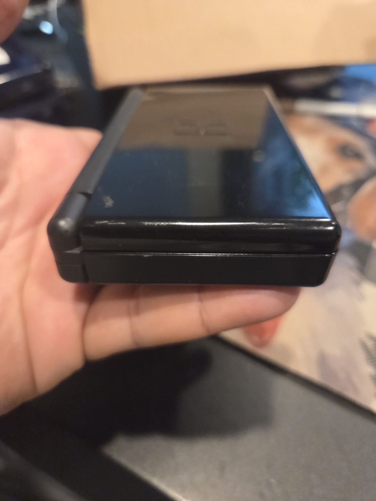 Nintendo DS Lite USG-001 (JPN) Black Handheld Console w/ Stylus Pixel Damage