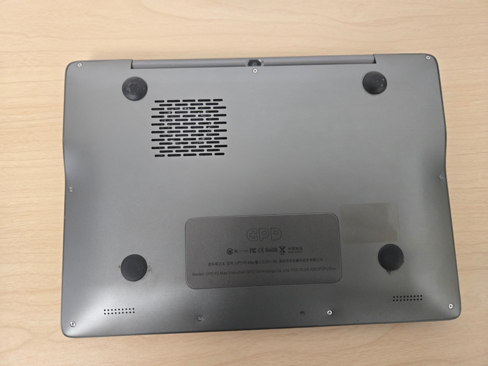 GPD P2 MAX UMPC Intel m3-8100Y 16GB/512GB SSD Windows10 Home Used