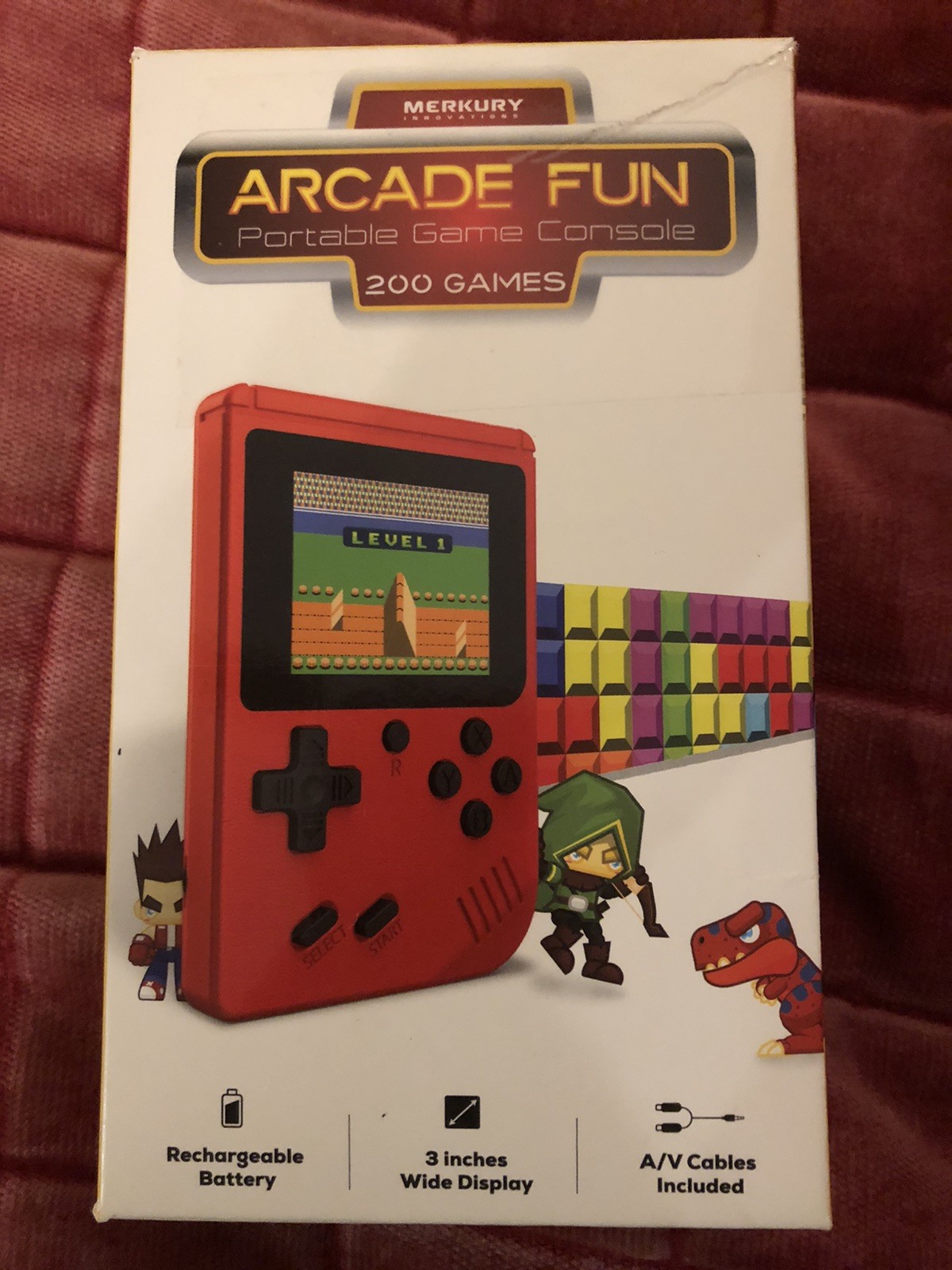 Merkury Innovations Arcade Fun Portable Gaming Console 200 Games