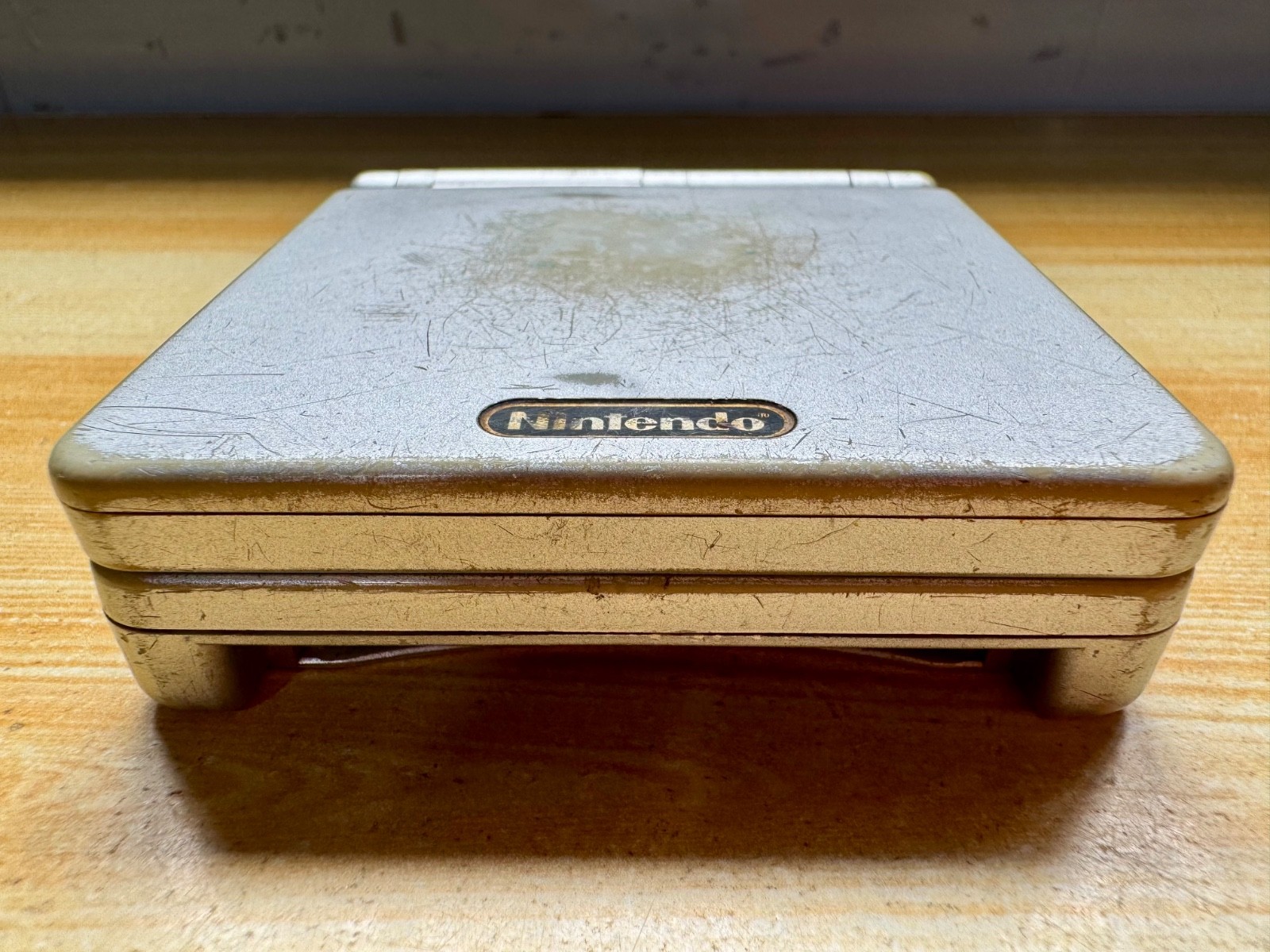Nintendo Gameboy Advance SP AGS001 Ice Metallic Silver Handheld System Console
