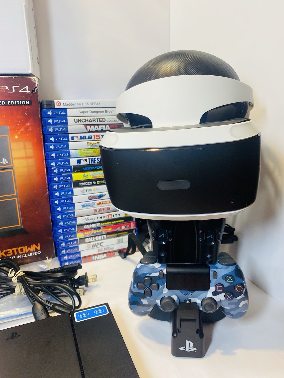 PS4 PLAYSTATION 4 1TB CALL OF DUTY BLACK OPS III LIMITED EDITION VR BUNDLE WORKS